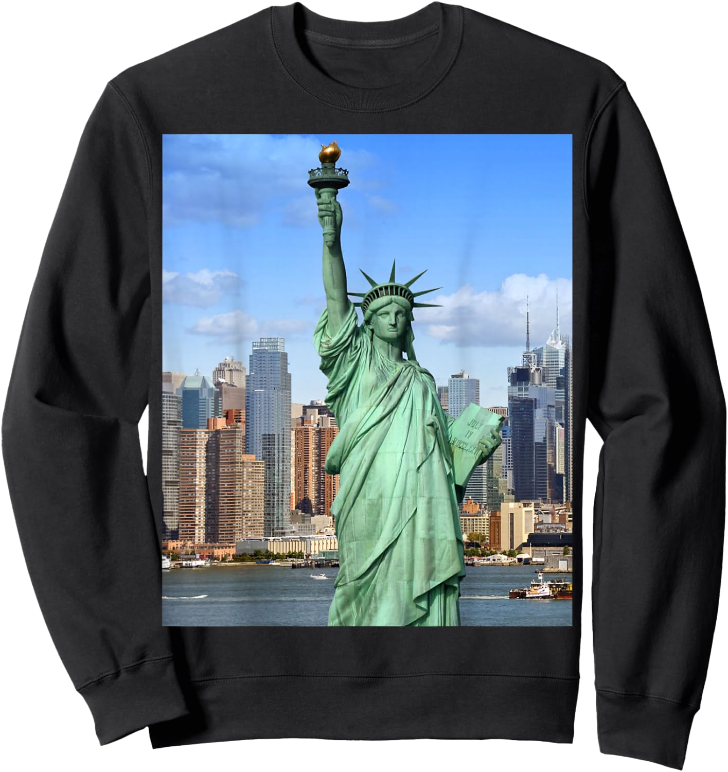 Statue of Liberty newyork city shirt Sweatshirt - Sweatshirt | Black