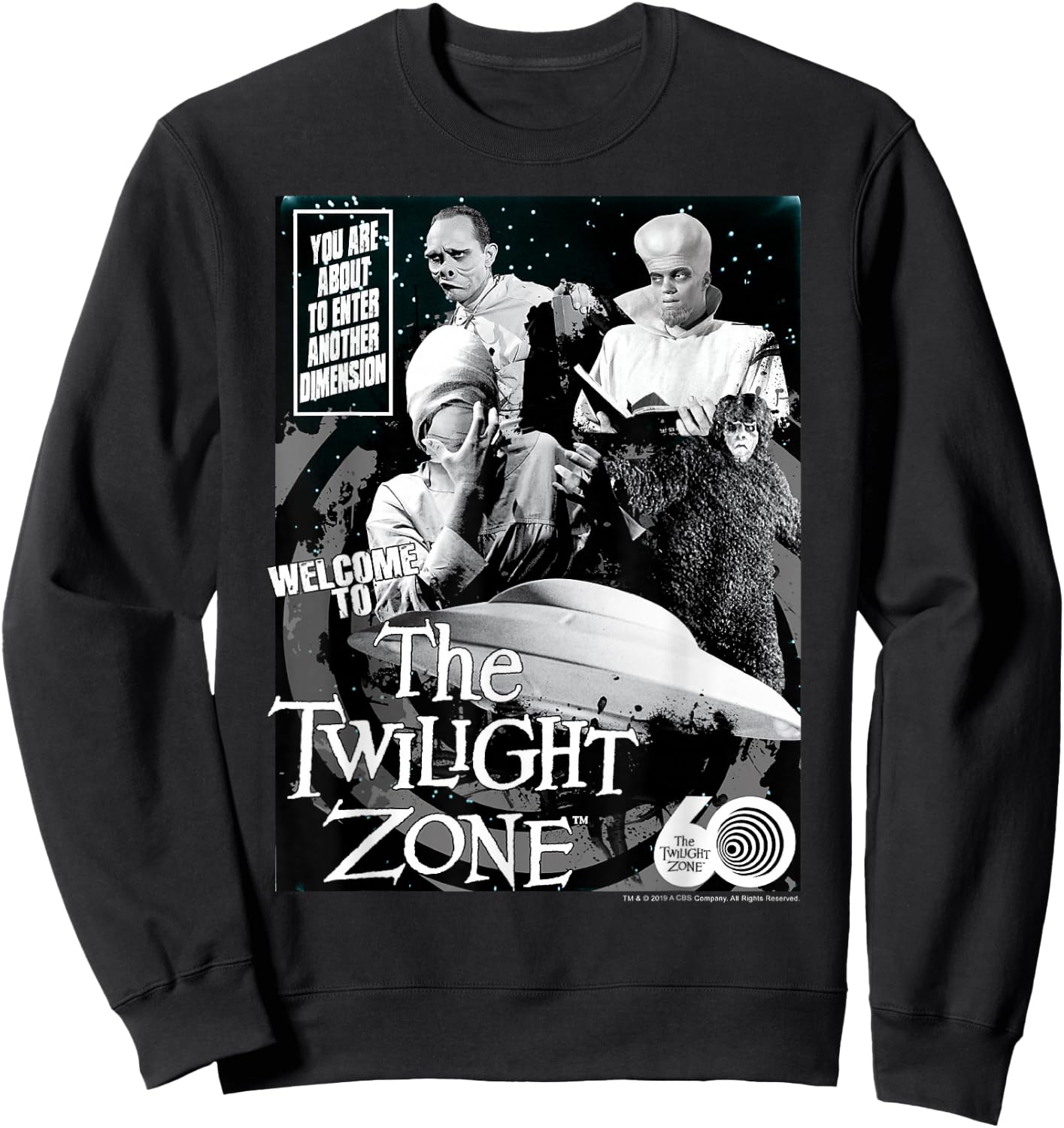 The Twilight Zone 60th Anniversary Enter Another Dimension Sweatshirt - Sweatshirt | Black