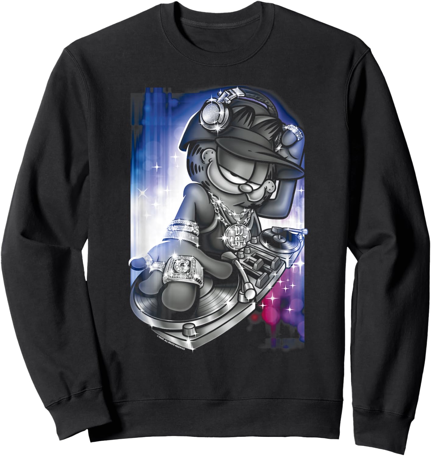 Garfield DJ Lazy Sweatshirt - Sweatshirt | Black