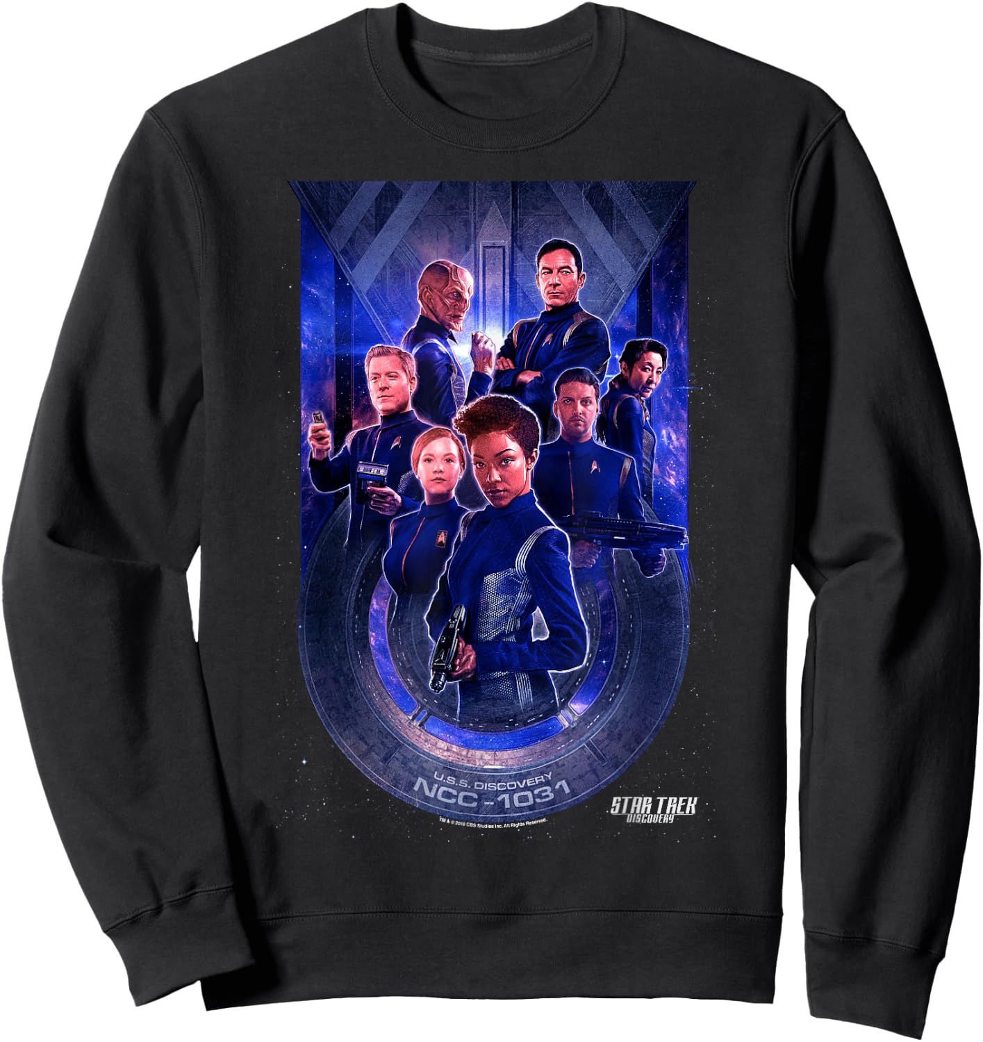 Star Trek Discovery Group Poster Sweatshirt - Sweatshirt | Black