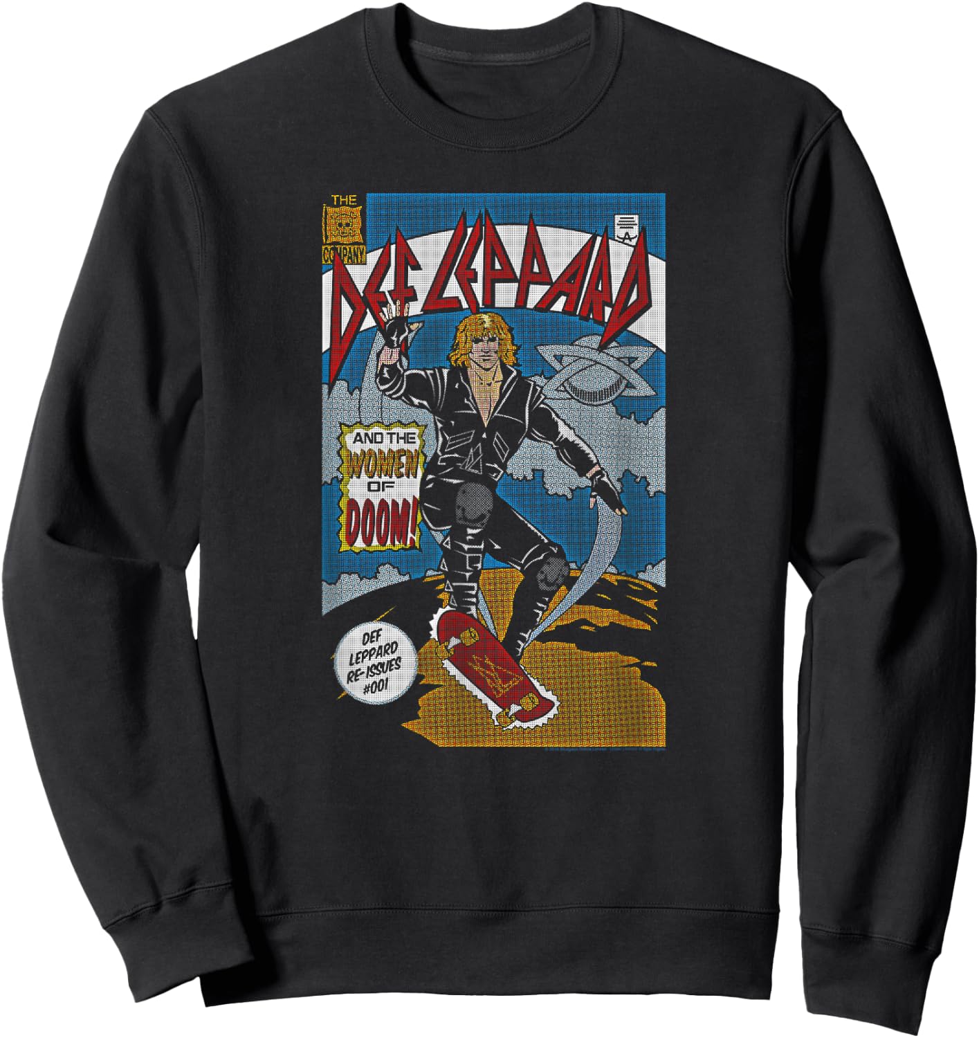 Def Leppard - Comic Sweatshirt - Sweatshirt | Black