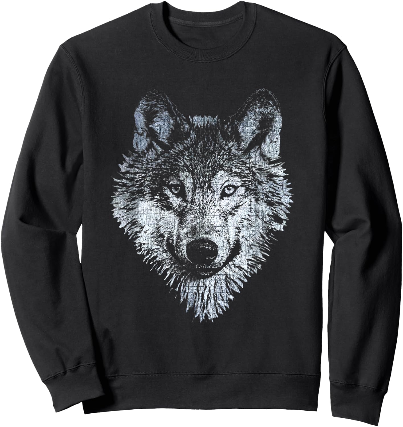 Wolf Face Sweatshirt - Sweatshirt | Black