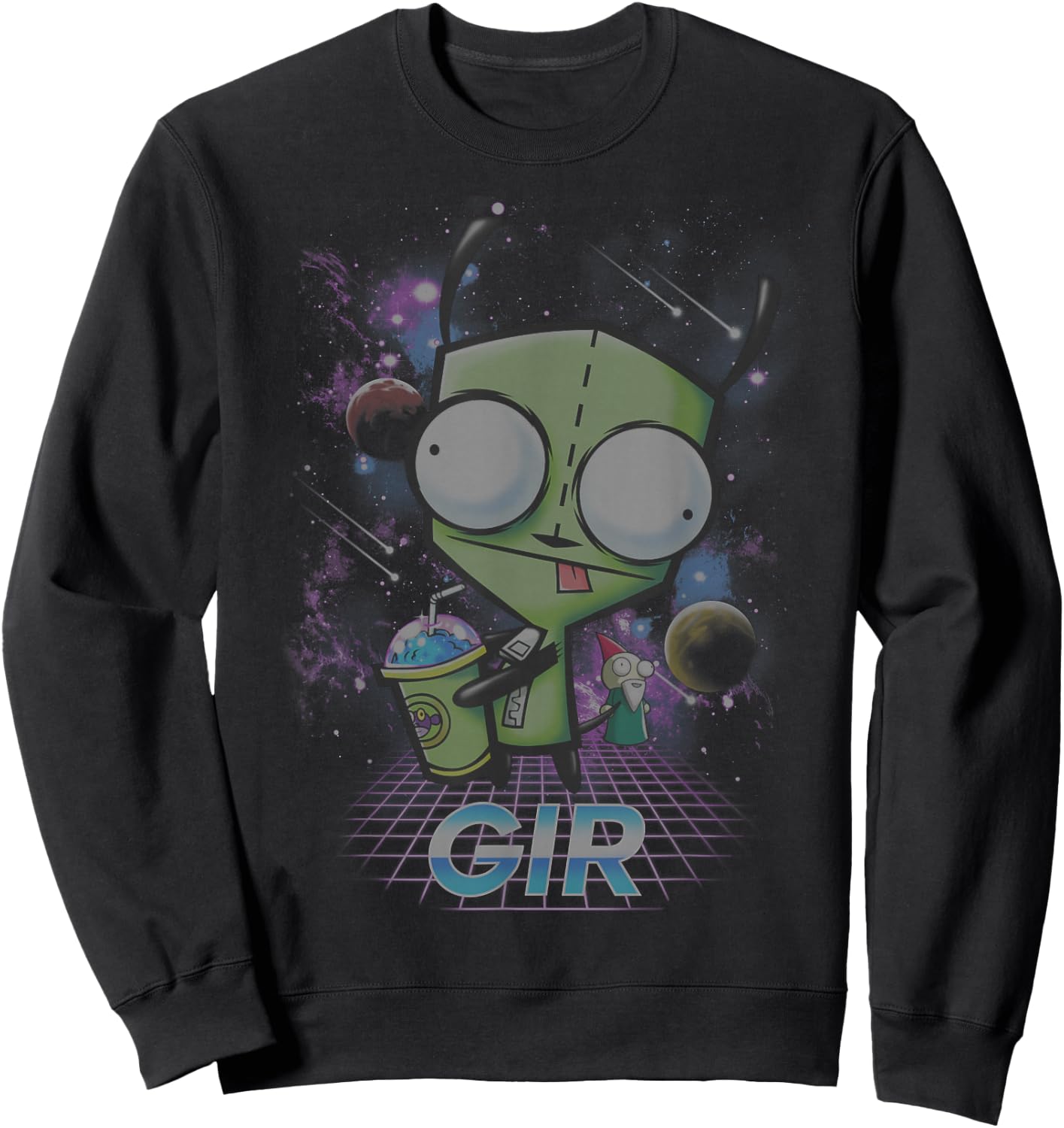 Nickelodeon Invader Zim - Gir Slushee Adventure Sweatshirt - Sweatshirt | Black