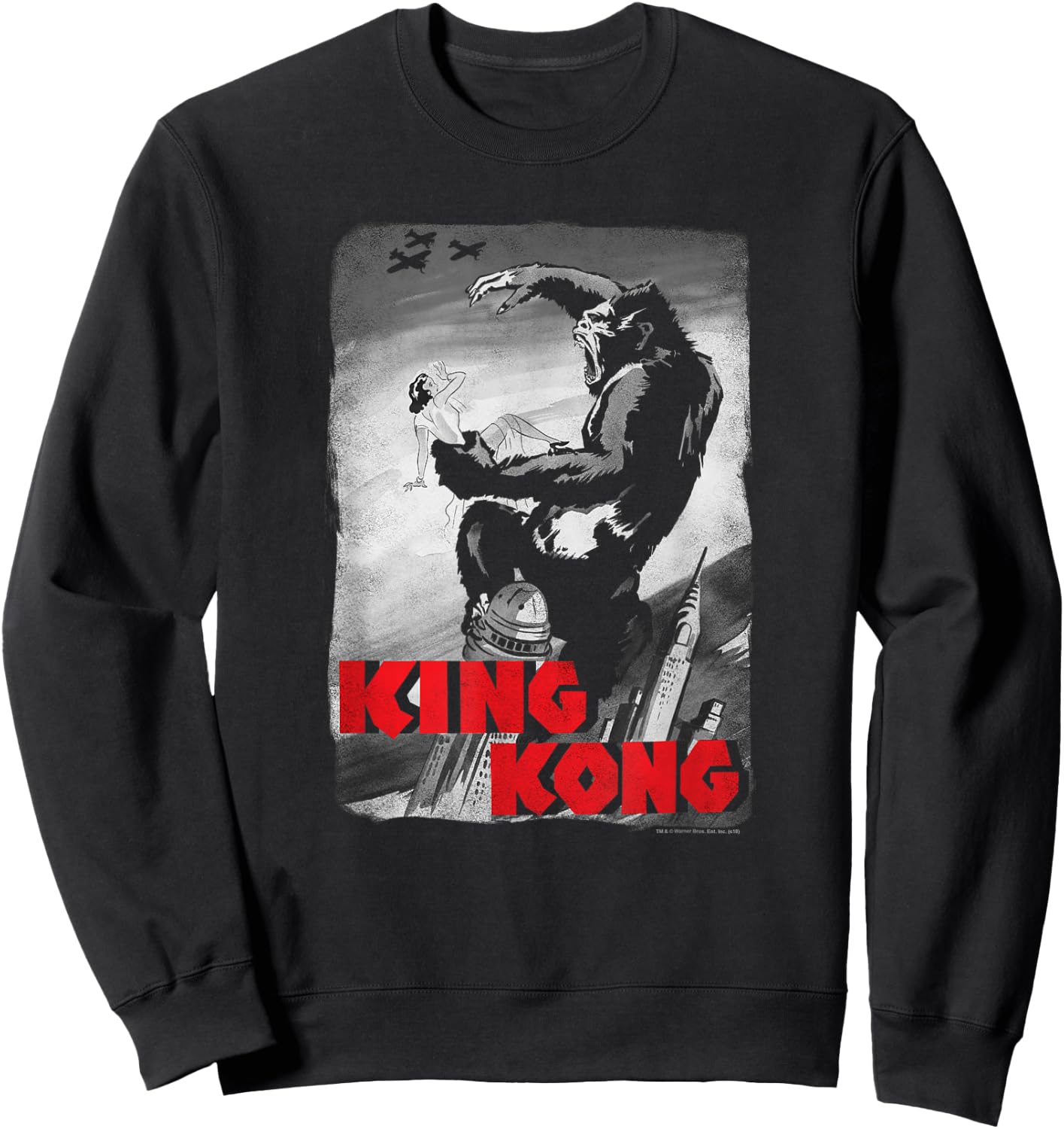 King Kong Planes Poster T Shirt Sweatshirt - Sweatshirt | Black