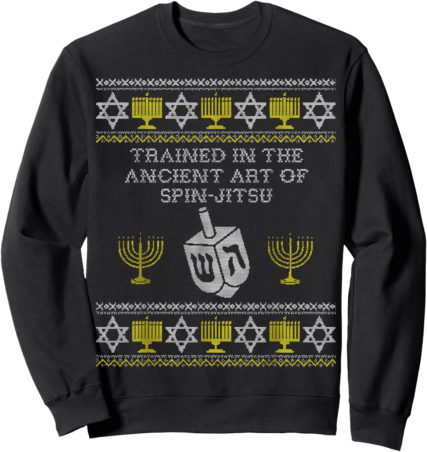 Funny Hanukkah Shirts Fun Dreidel Shirt Chanukah Gift Kids Sweatshirt - Sweatshirt | Black