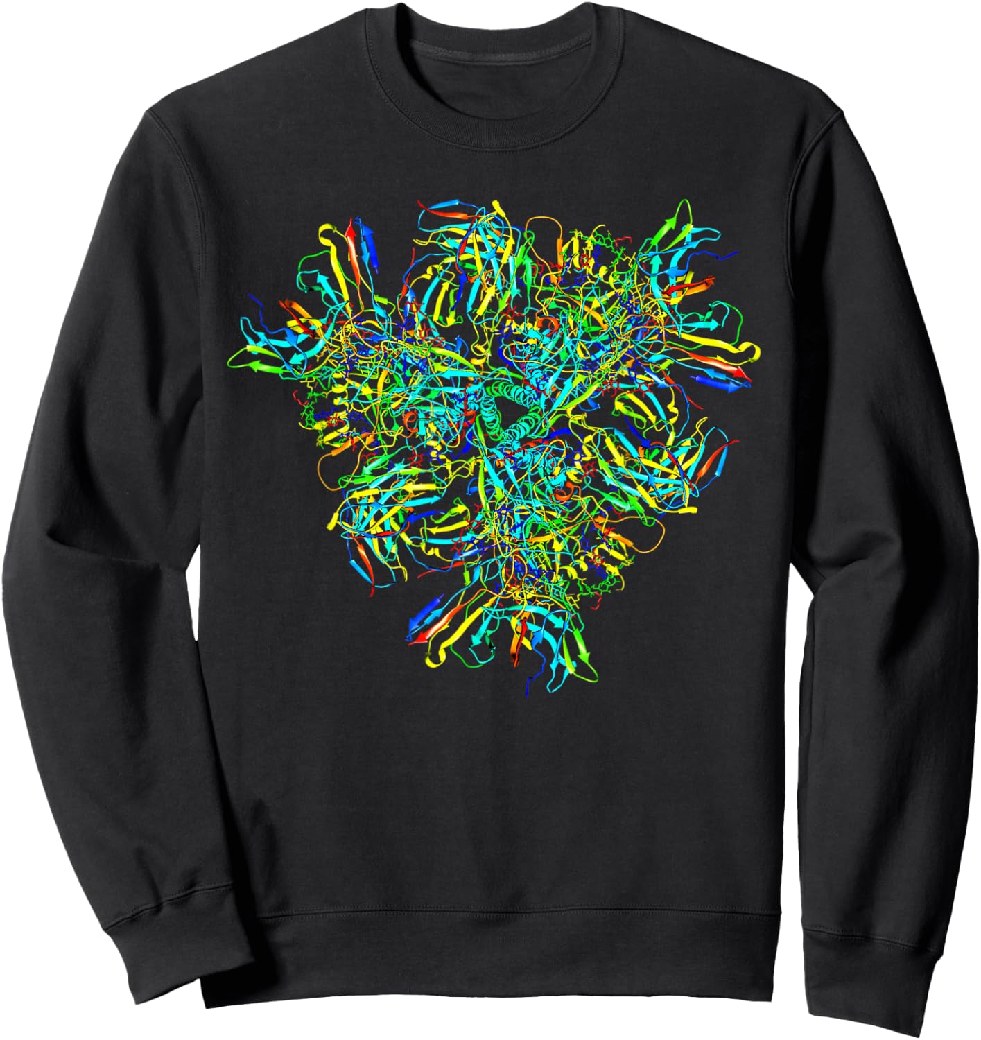 Biologie Biochemie Wissenschaft Geschenkideen Biochemistry Virus Protein Molecule HIV Antibody Complex Sweatshirt - Sweatshirt | Black