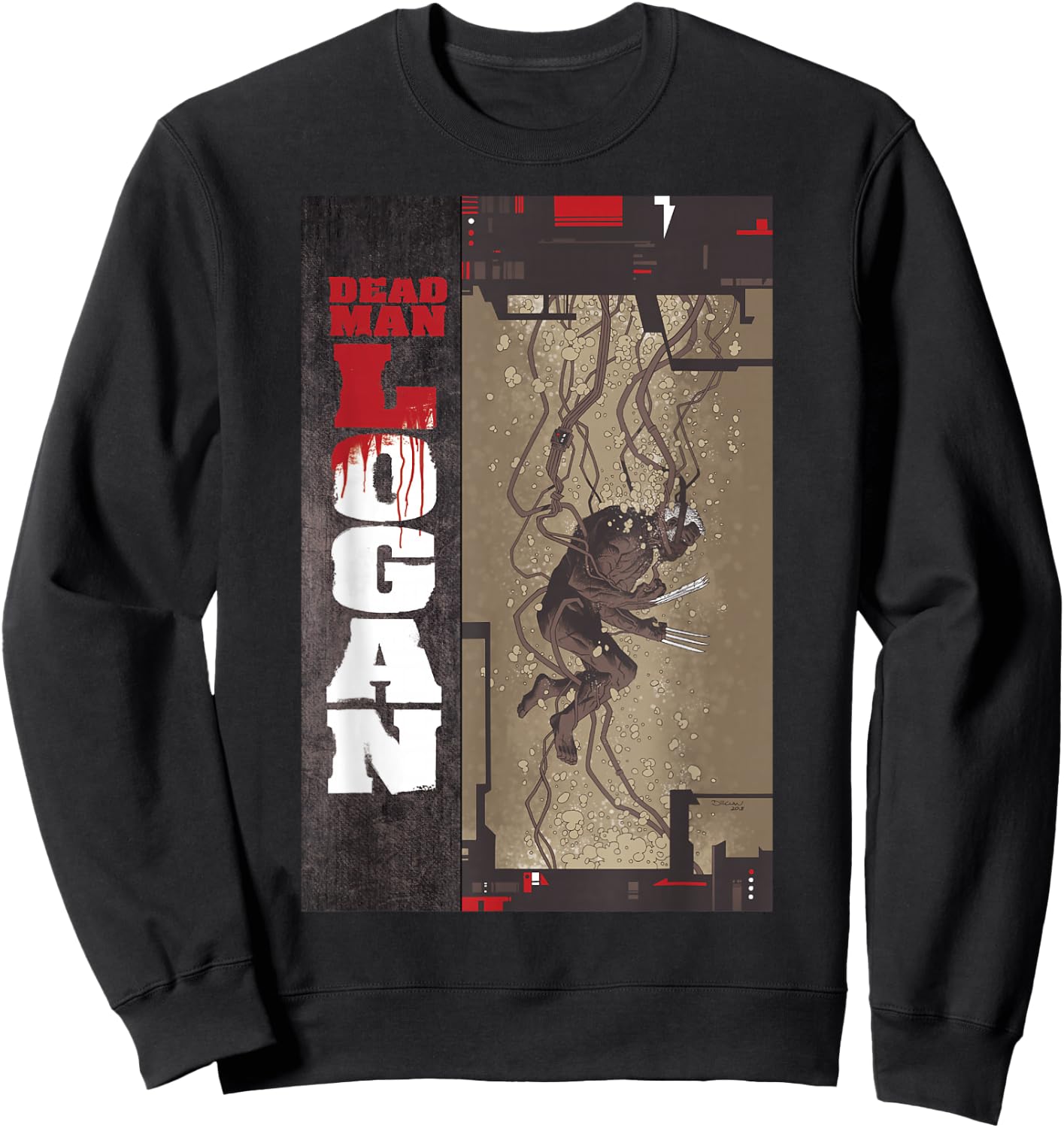 Marvel Comixology Dead Man Logan Vol: 1 Comic Book Cover Sweatshirt - Sweatshirt | Black