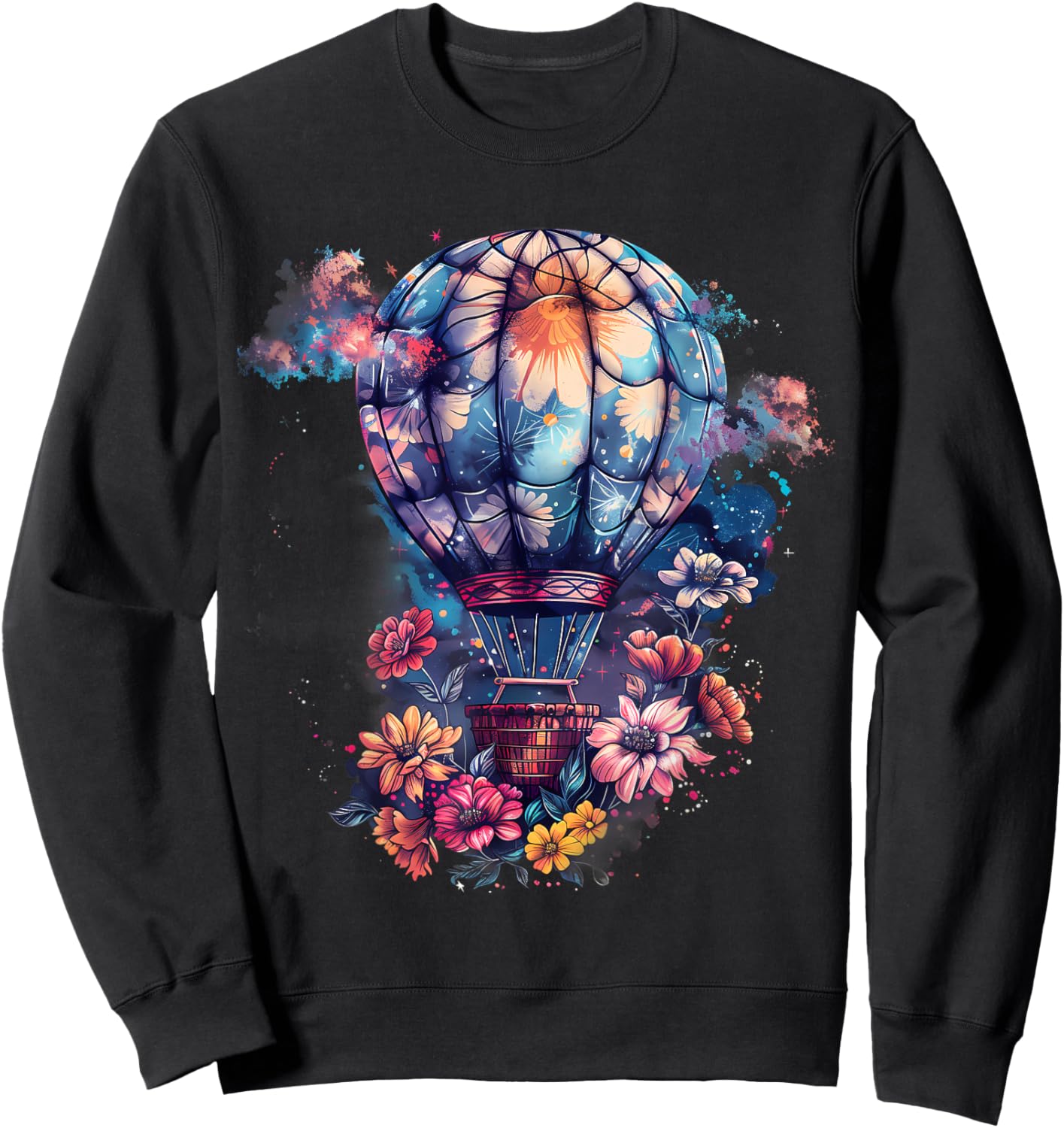 Hot Air Balloon Ride Festival Hot Air Ballooning Sweatshirt - Sweatshirt | Black