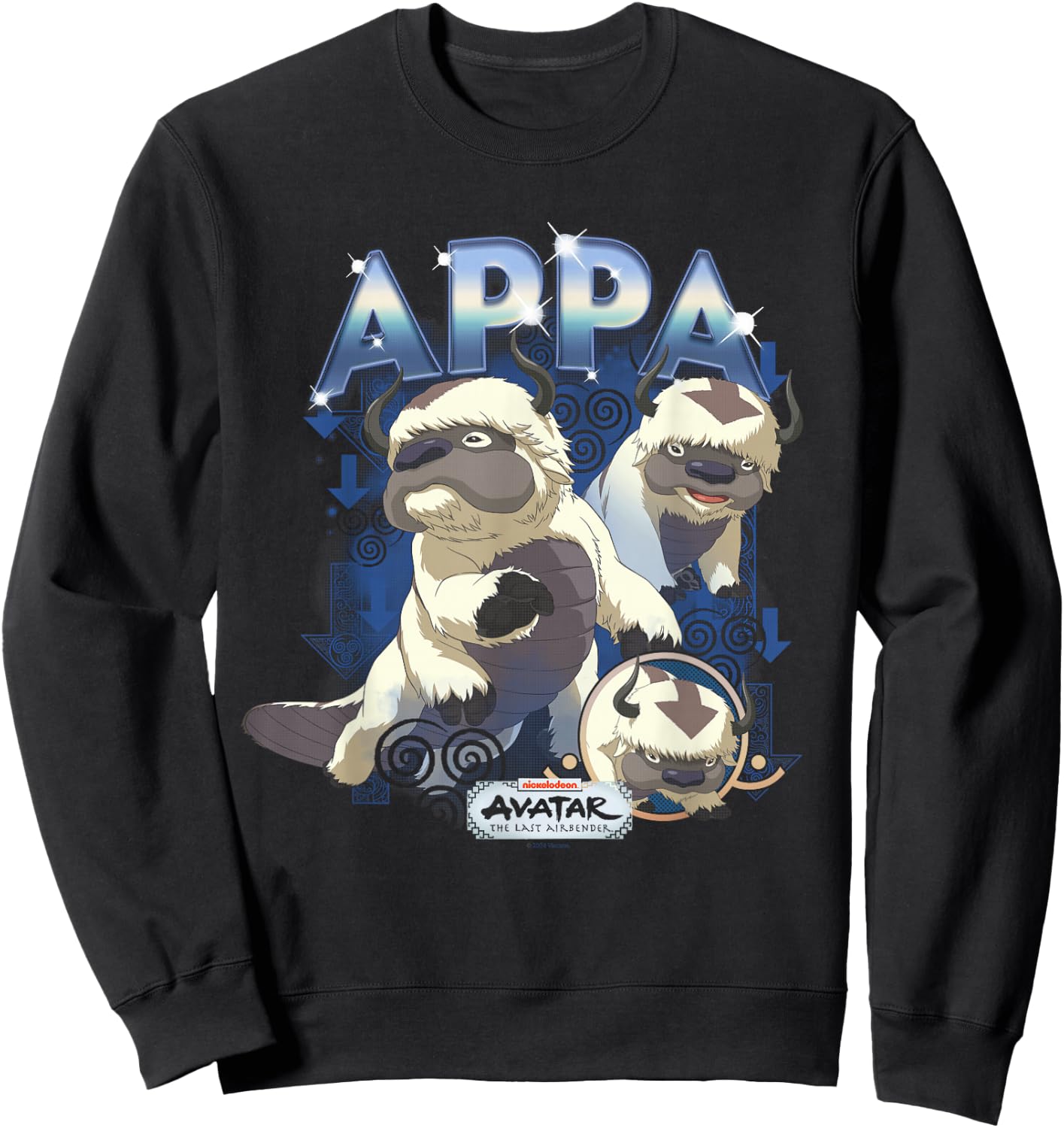Avatar: The Last Airbender Appa Heartthrob Sweatshirt - Sweatshirt | Black