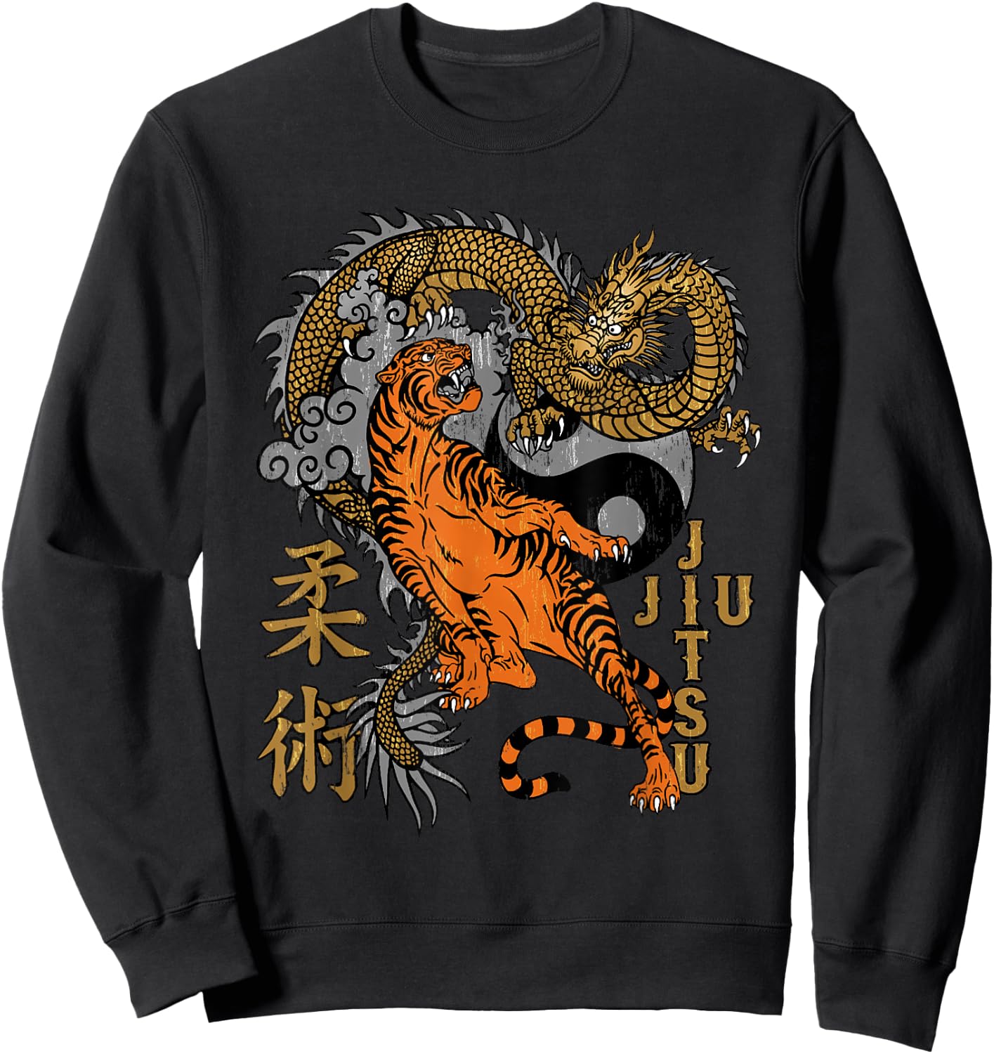 Jiu Jitsu - Tiger and Dragon Epic Submission Sweatshirt - Sweatshirt | Black
