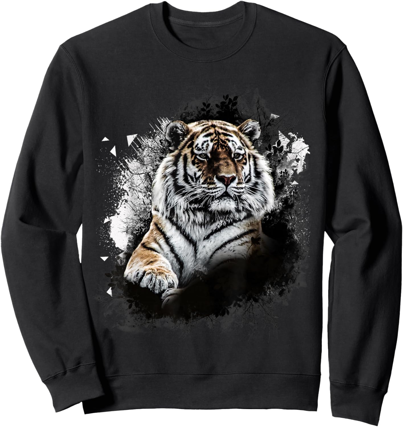 UAB KIDKIS Women's Tiger Pattern Sweatshirt - Sweatshirt | Black