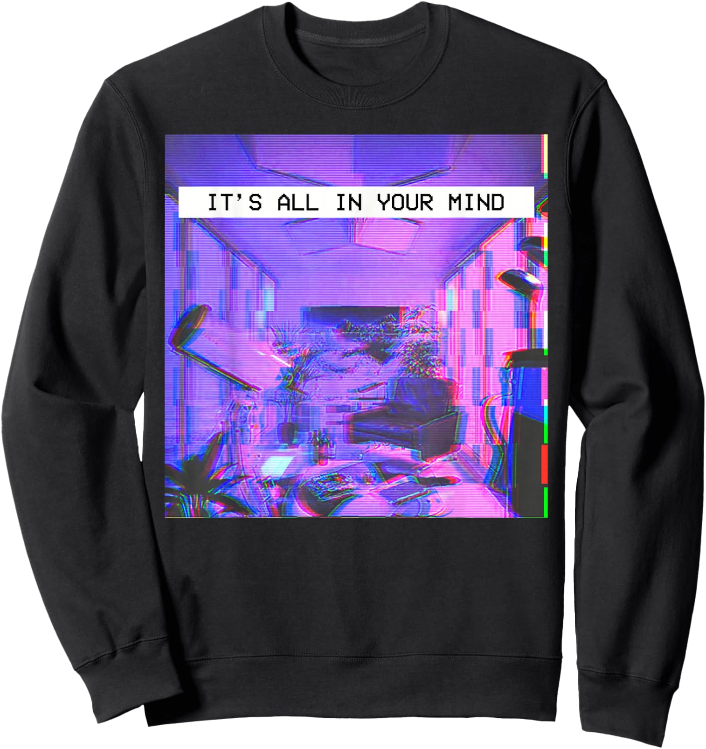 Vaporwave Aesthetic Style - Emotional Dream Sweatshirt - Sweatshirt | Black