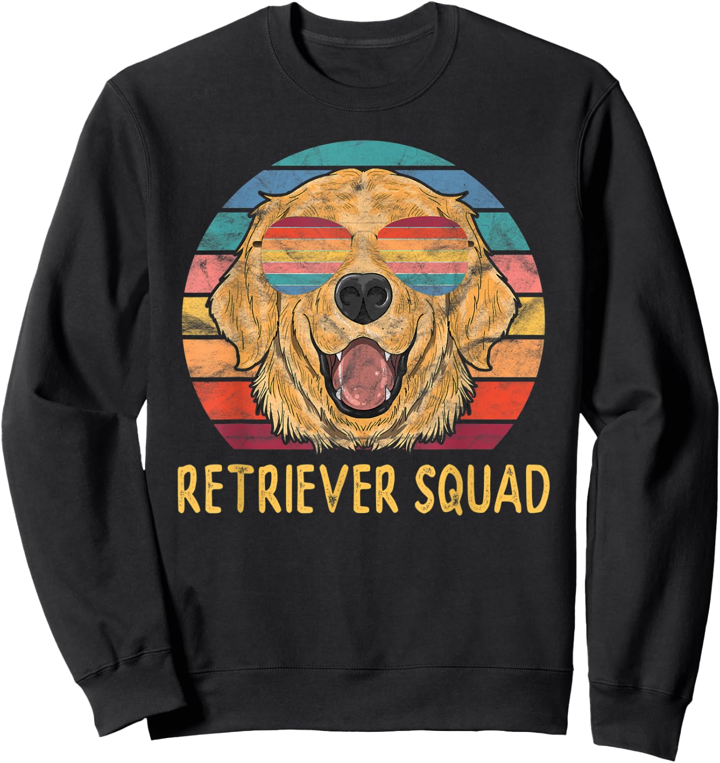 Golden Retriever Dog Squad Retriever Squad Gifts Men Women Sweatshirt - Sweatshirt | Black