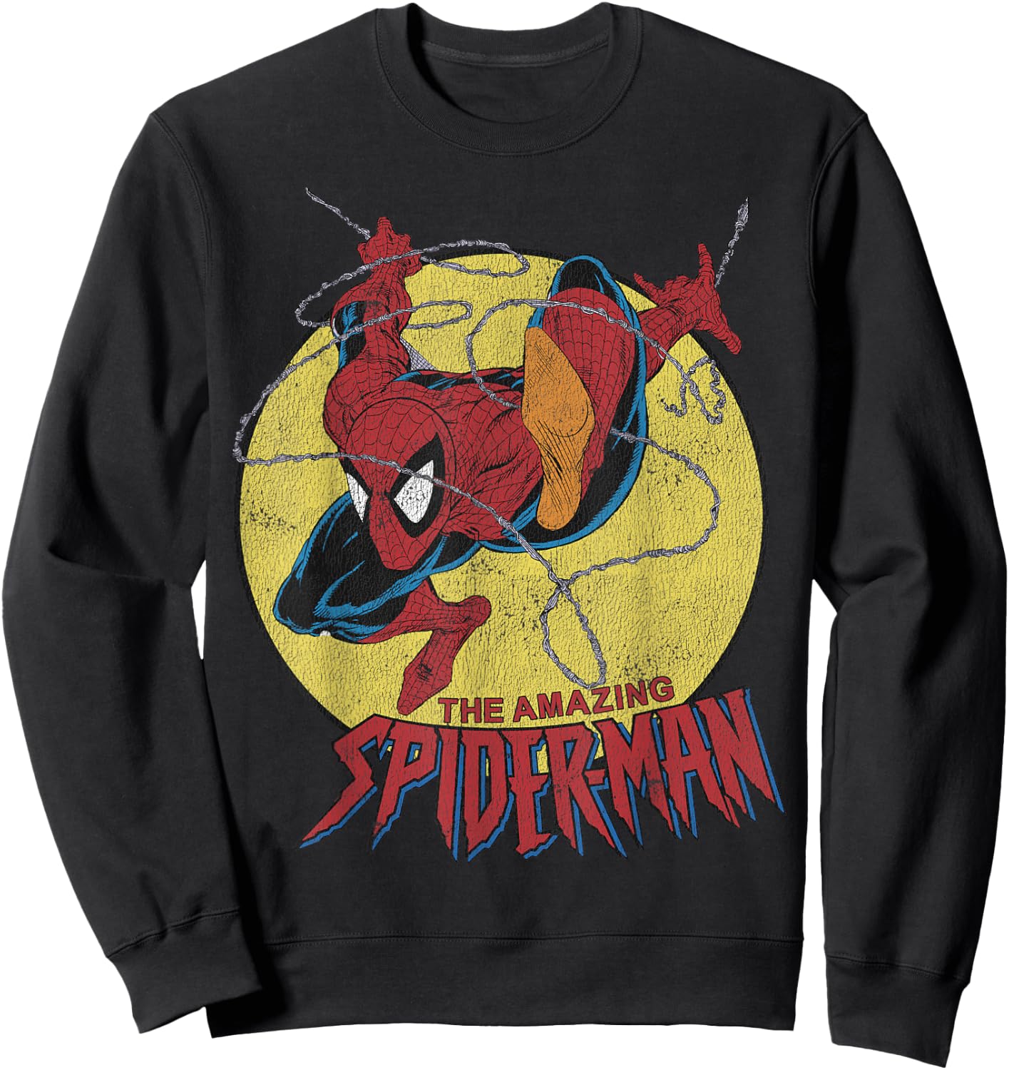 Marvel The Amazing Spider-Man Vintage Jump Logo Sweatshirt - Sweatshirt | Black