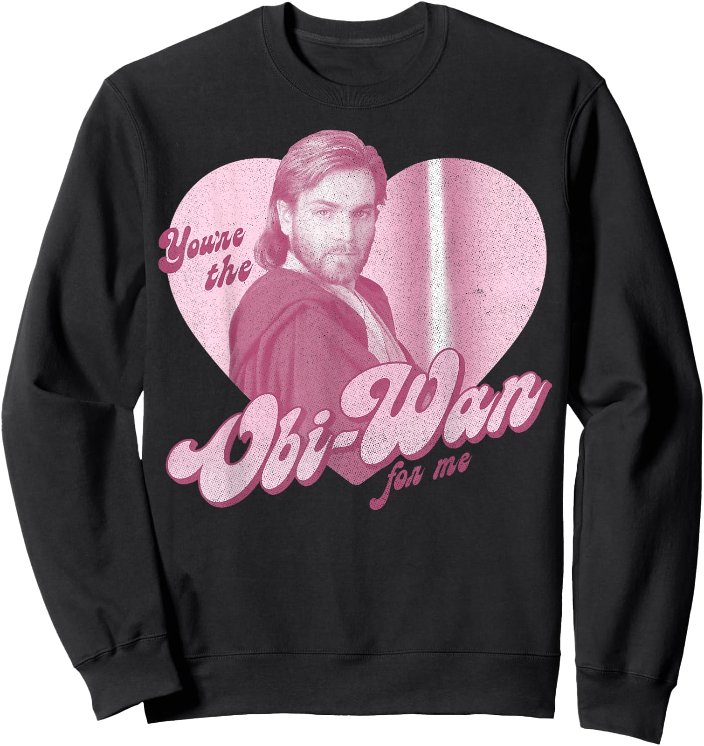 Star Wars Obi-Wan For Me Heart Portrait Sweatshirt - Sweatshirt | Black