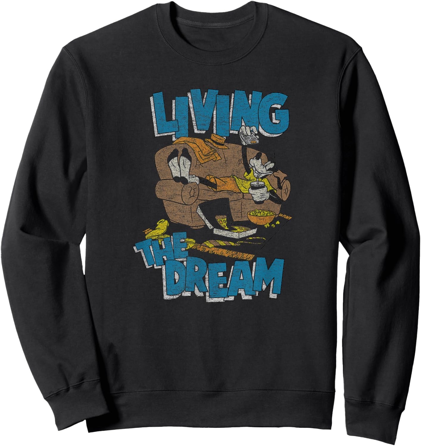 Disney - Goofy Living The Dream Sweatshirt - Sweatshirt | Black