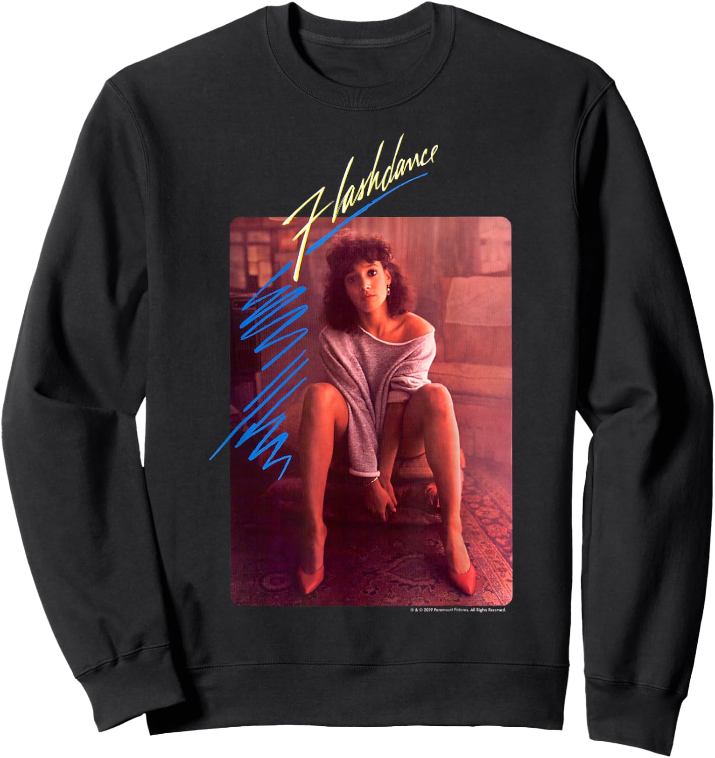 Flashdance Alex Owens Classic Poster Sweatshirt - Sweatshirt | Black