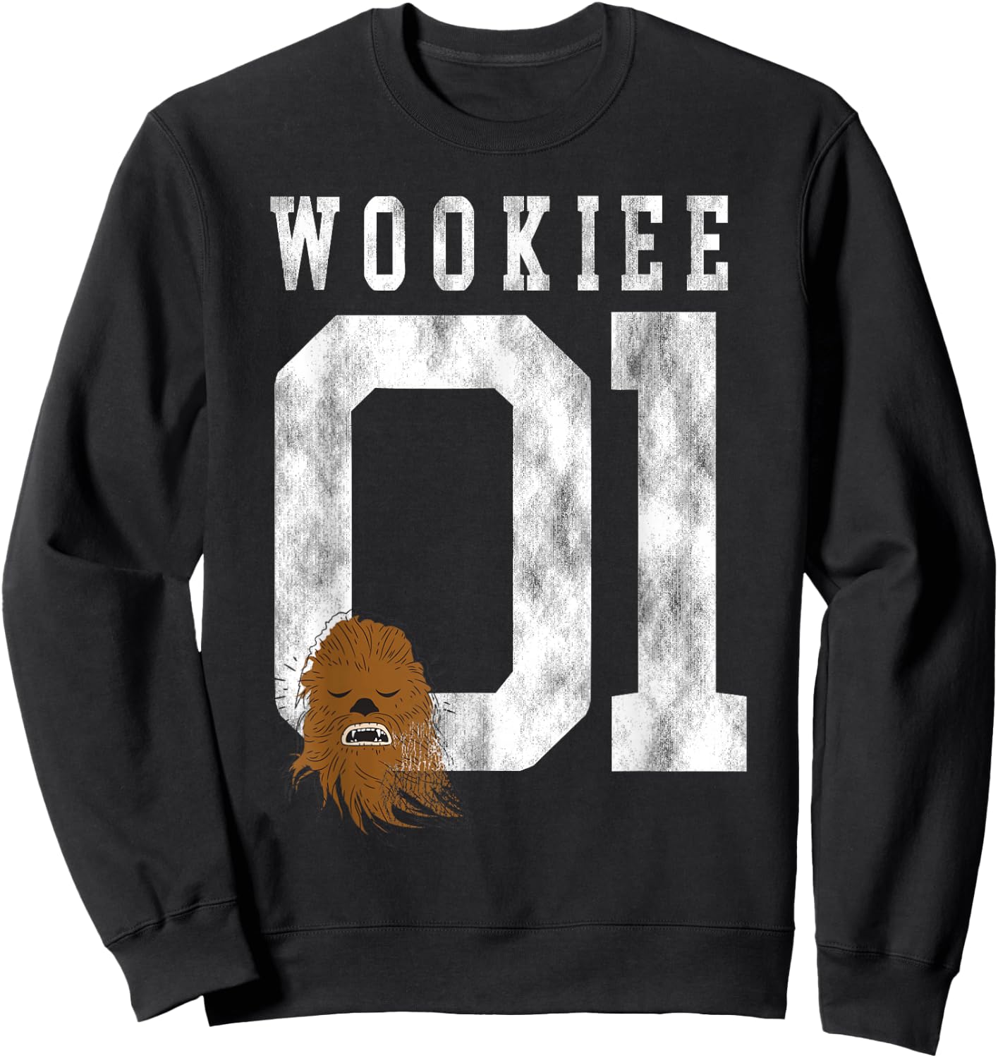 Star Wars Chewbacca Chewie Wookie Jersey Sweatshirt - Sweatshirt | Black