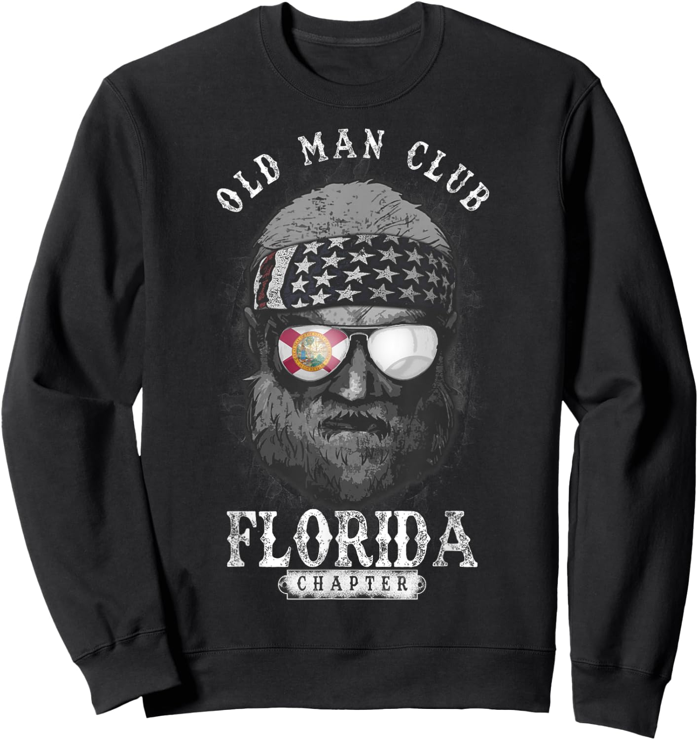 Old Man Club: Florida Chapter Sweatshirt - Sweatshirt | Black