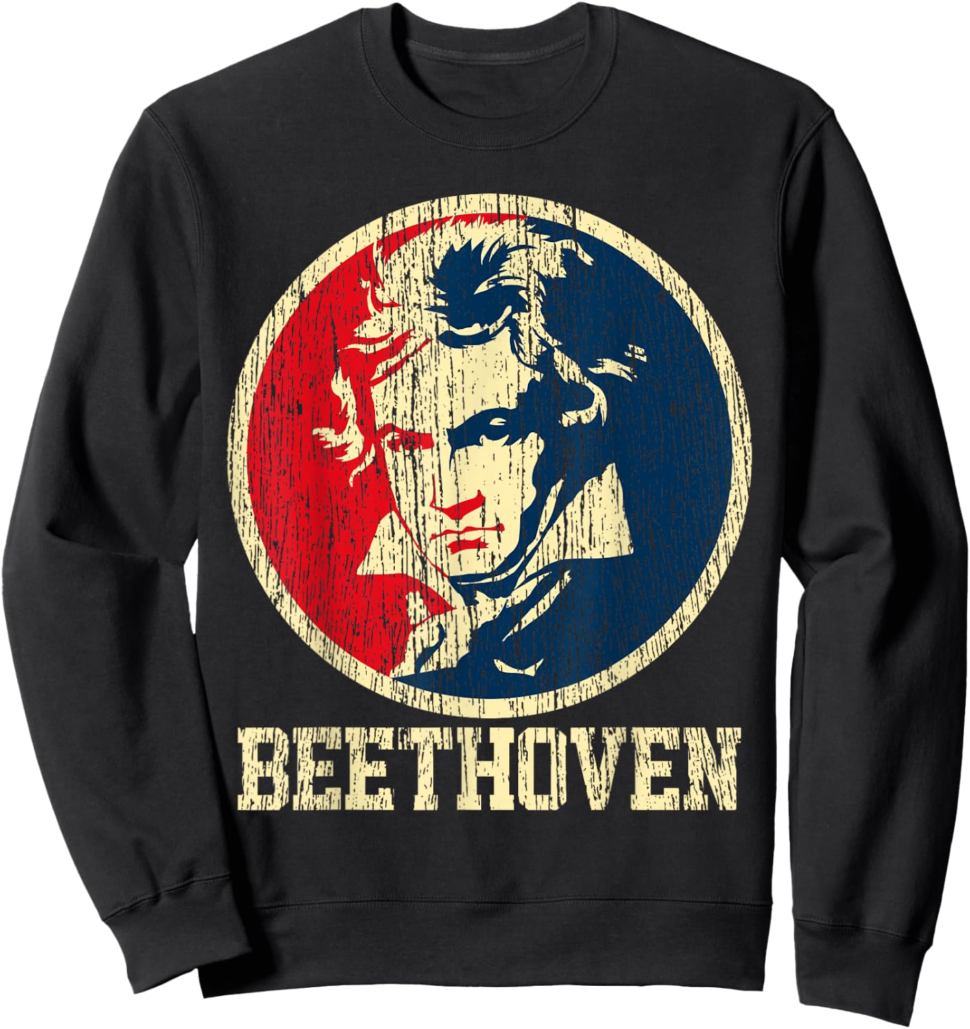 Beethoven Vintage Classical Composer Ludwig Van Sweatshirt - Sweatshirt | Black