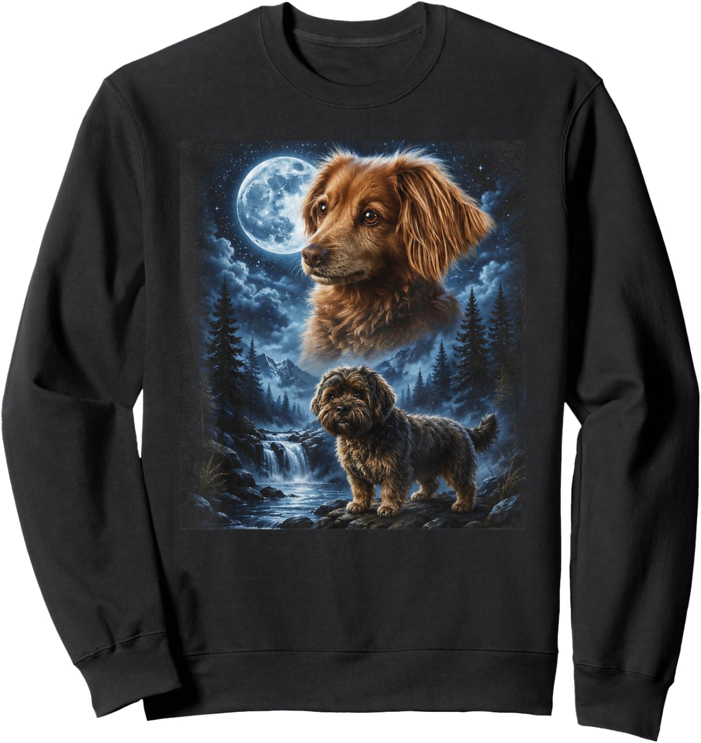 K Marshall Family Dogs Sweatshirt - Sweatshirt | Black