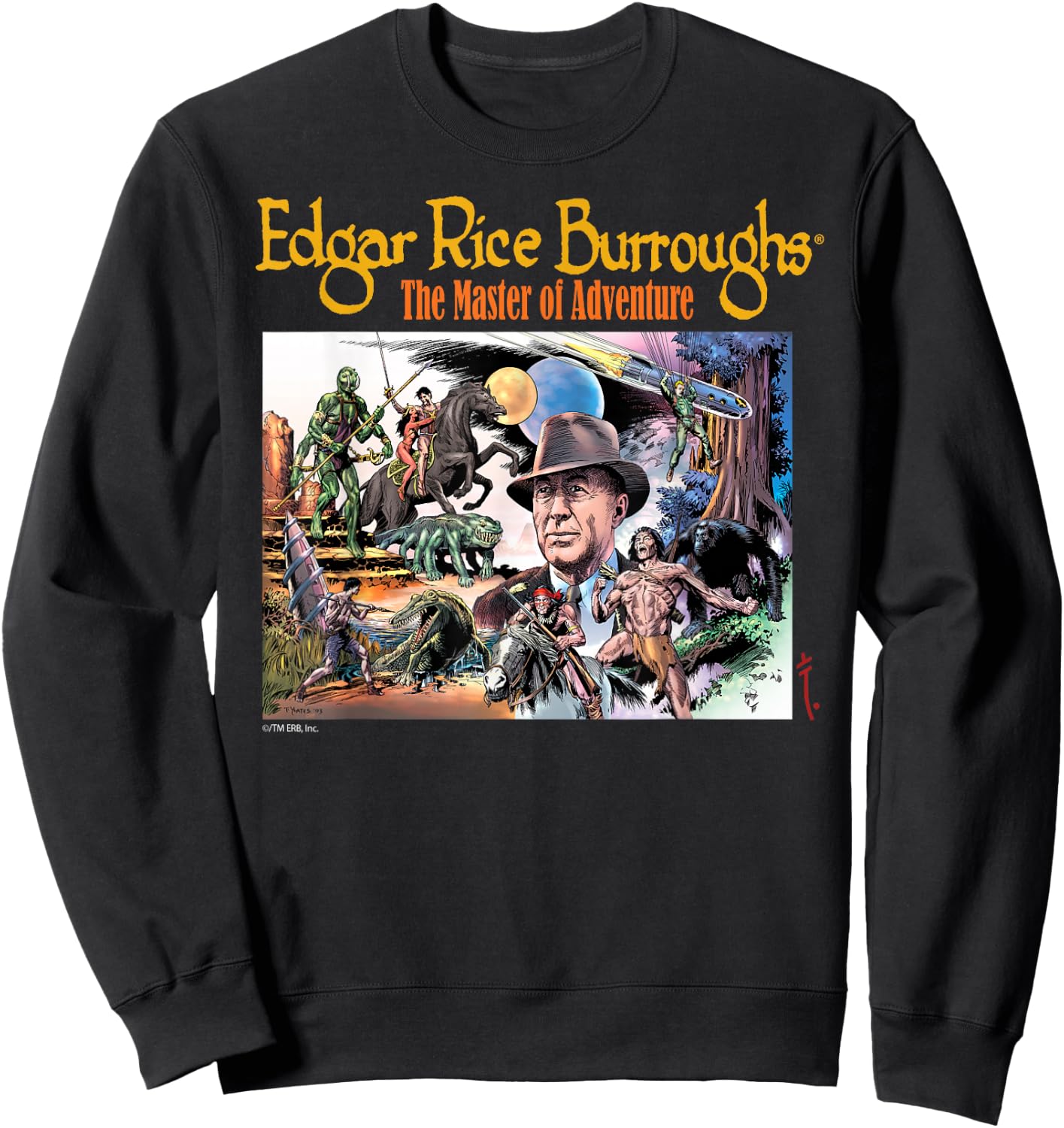 Edgar Rice Burroughs - Master of Adventure Sweatshirt - Sweatshirt | Black