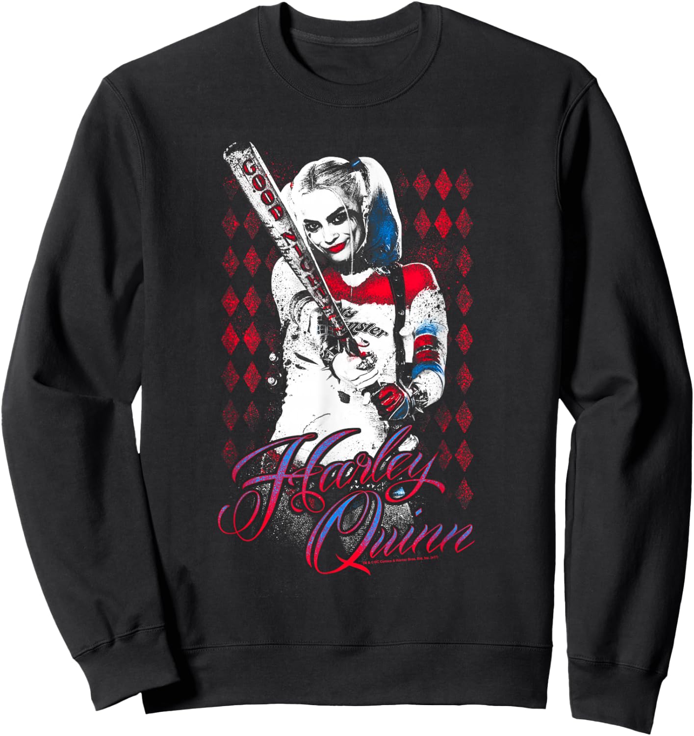 Suicide Squad Harley Quinn Bat Sweatshirt - Sweatshirt | Black