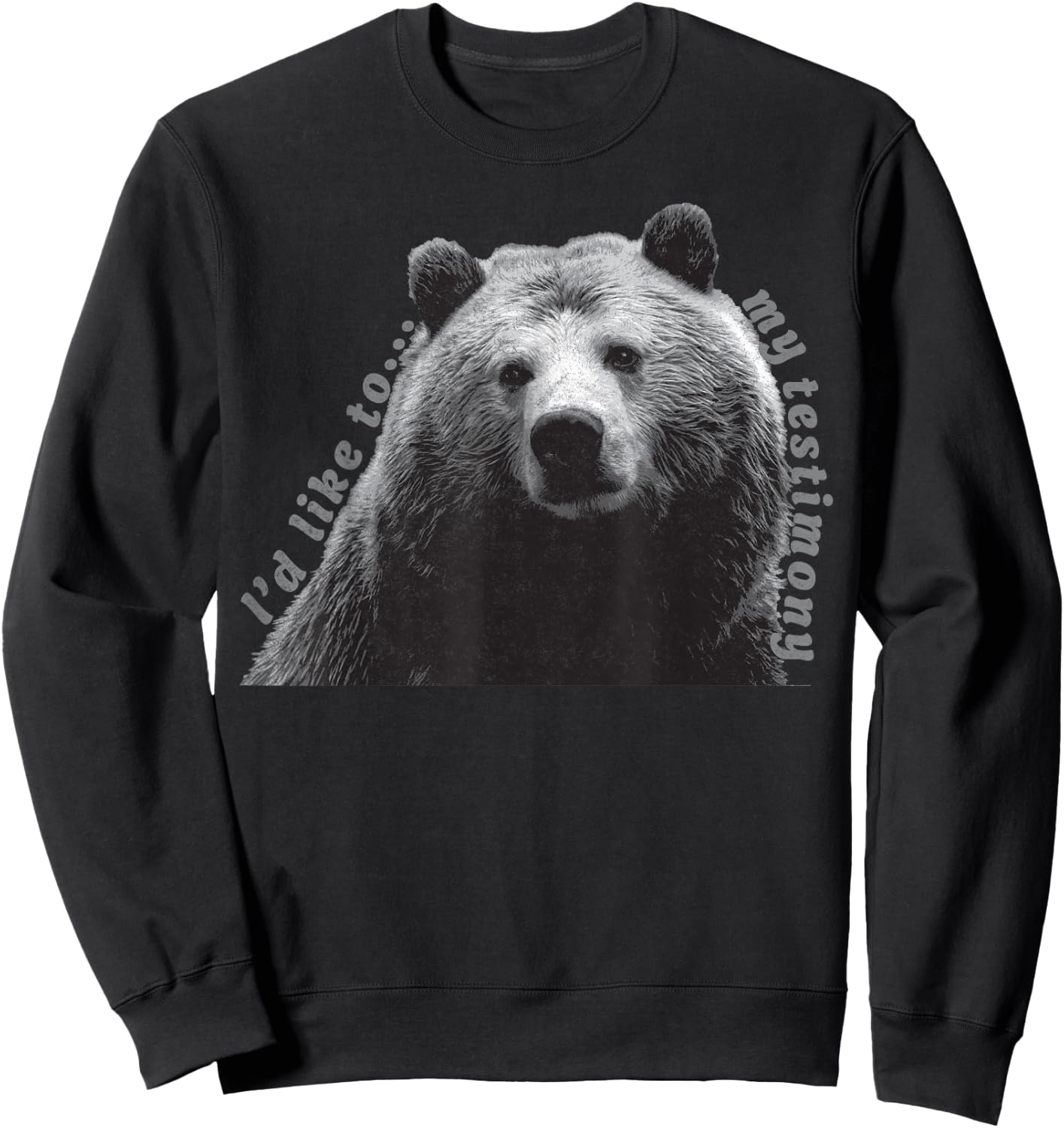 LDS Missionary Gift Mormon T Shirt Bear my Testimony Sweatshirt - Sweatshirt | Black