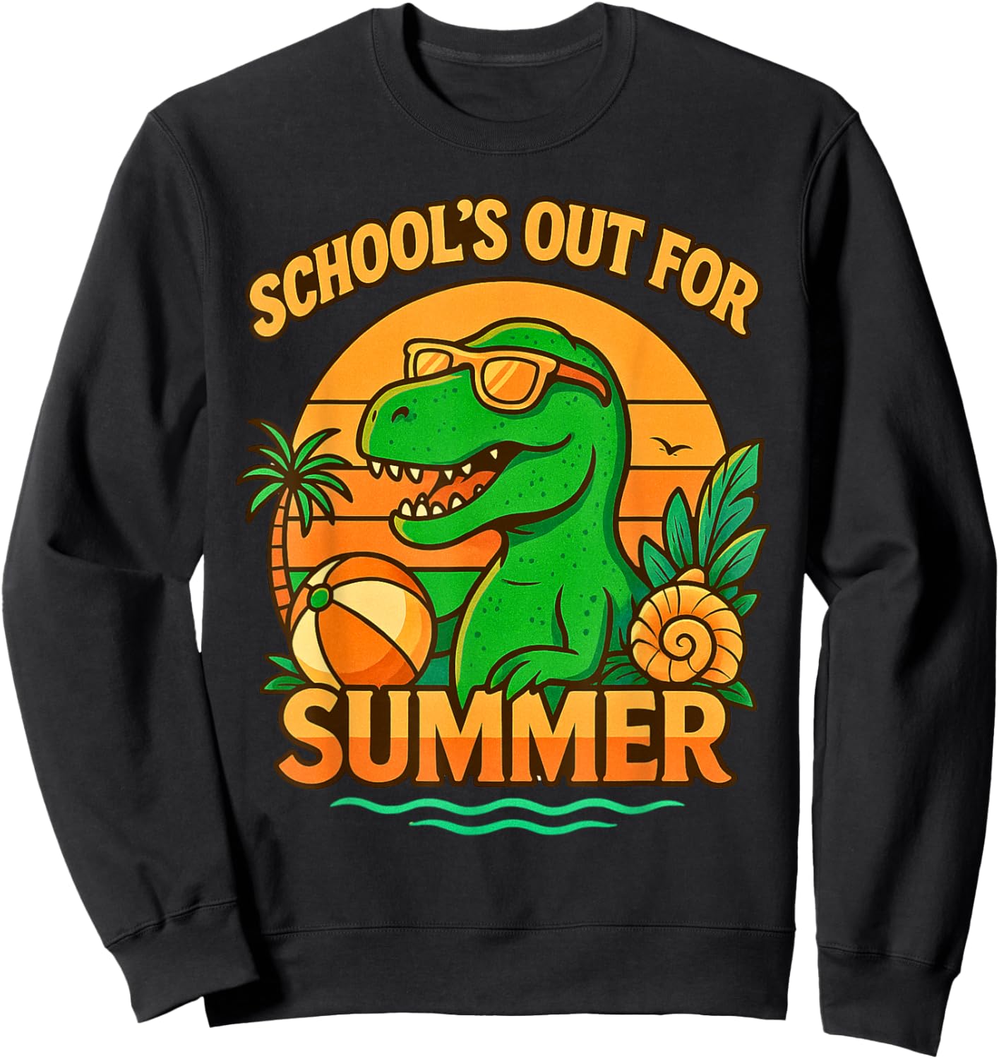 School out for Summer for kids Boys Girls Sweatshirt - Sweatshirt | Black