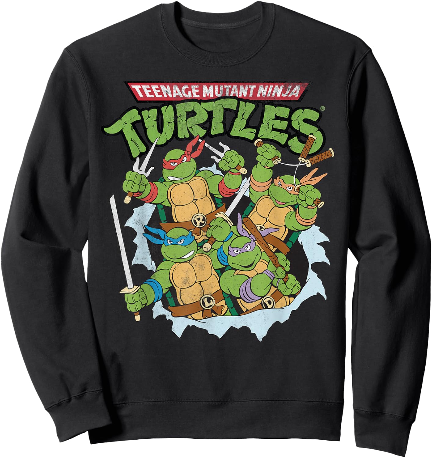 Teenage Mutant Ninja Turtles - break through Sweatshirt - Sweatshirt | Black