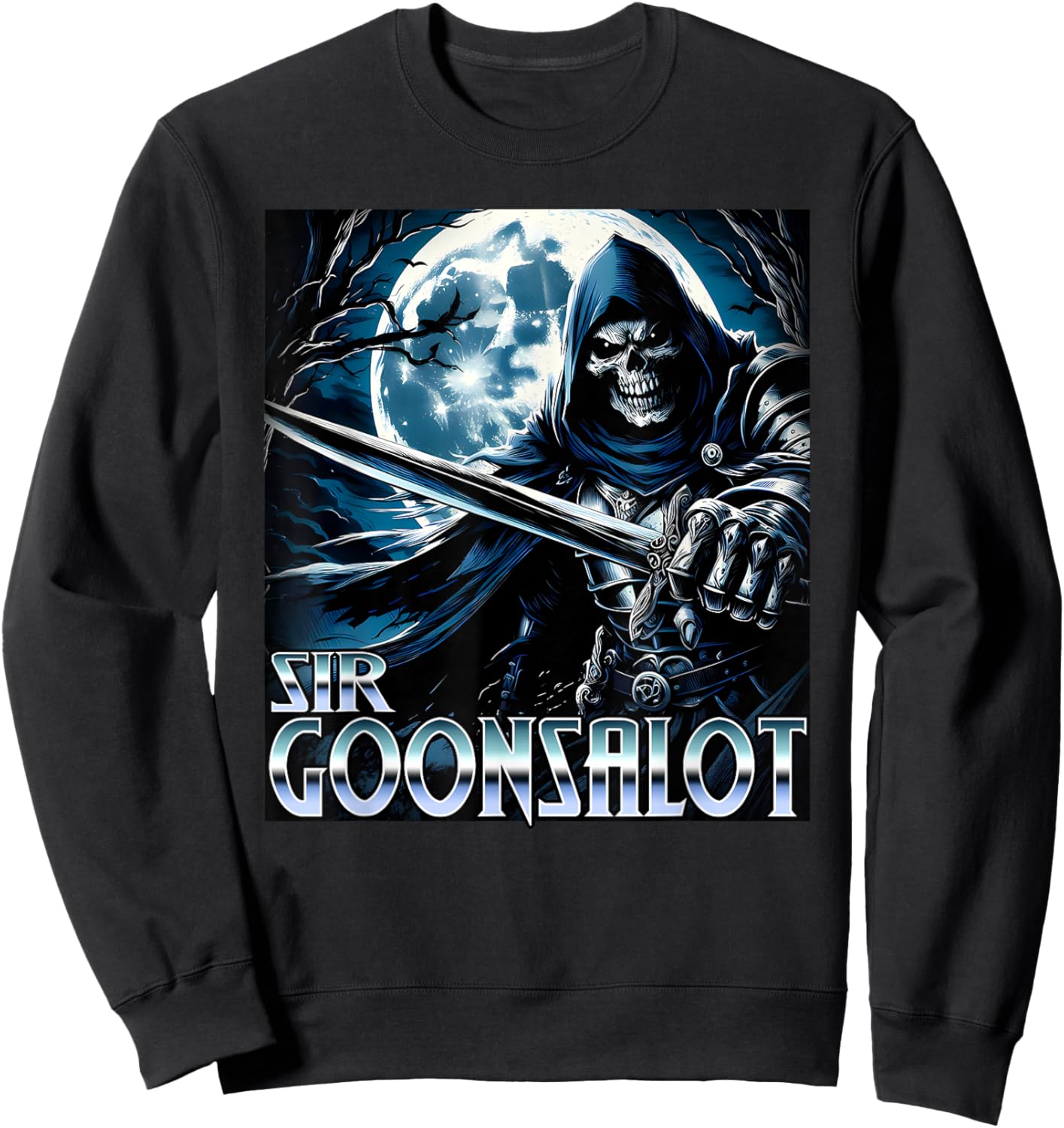 SIR GOONSALOT Funny Medieval Meme Certified Gooner Bootleg Sweatshirt - Sweatshirt | Black