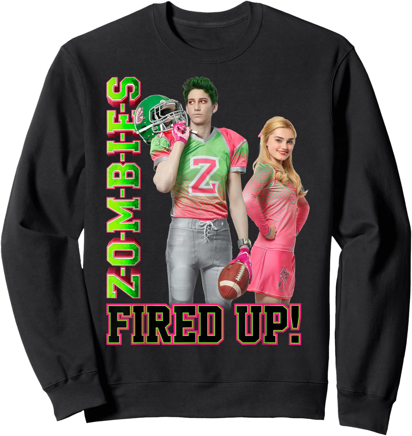 Disney - Zombies Fired up Sweatshirt - Sweatshirt | Black