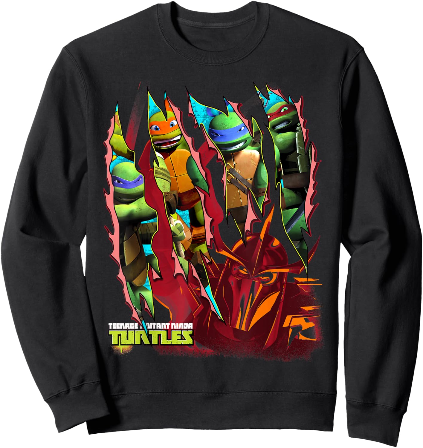 Teenage Mutant Ninja Turtles Shredder Slash Sweatshirt - Sweatshirt | Black