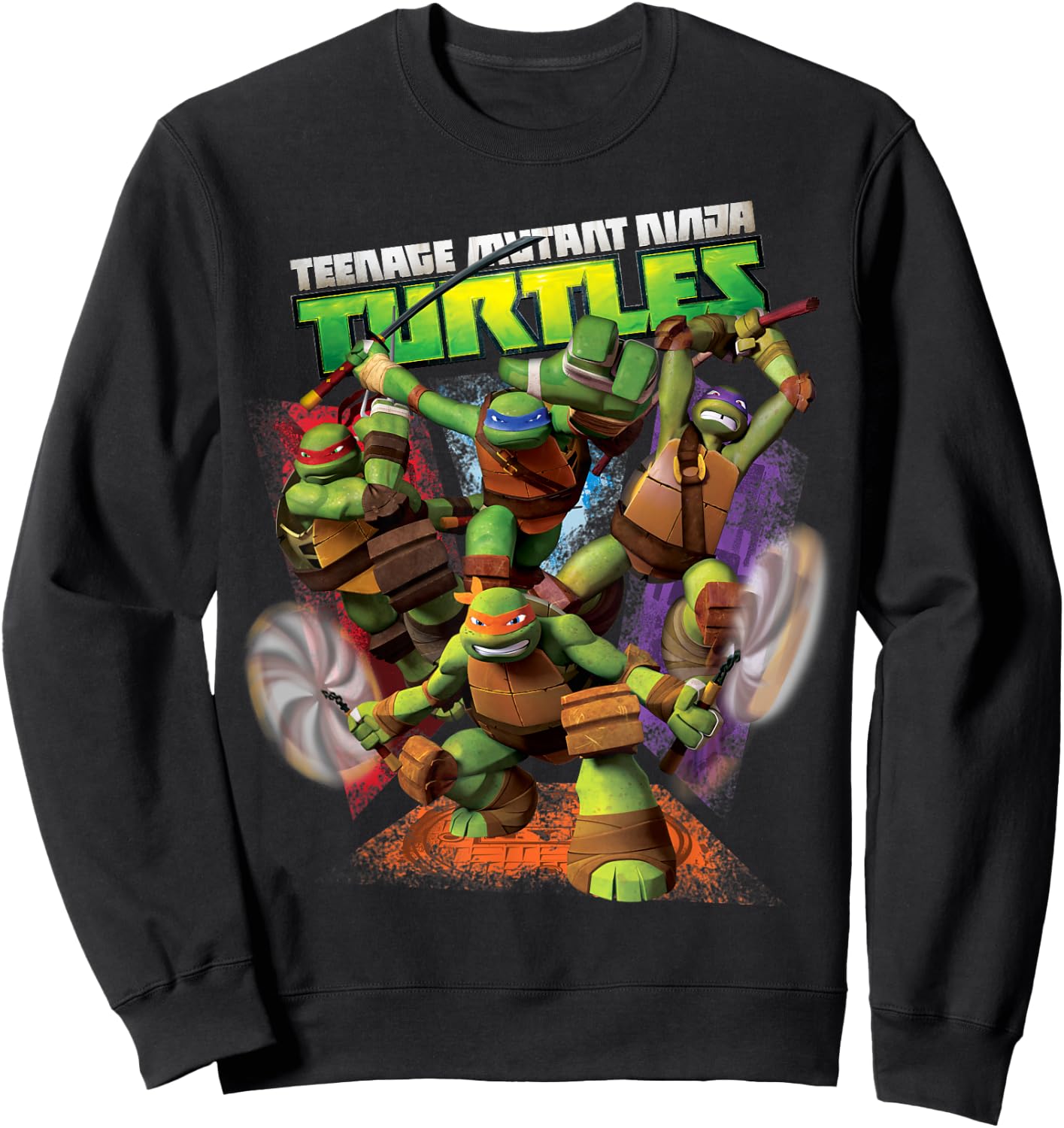 Teenage Mutant Ninja Turtles Action Fighting Sweatshirt - Sweatshirt | Black