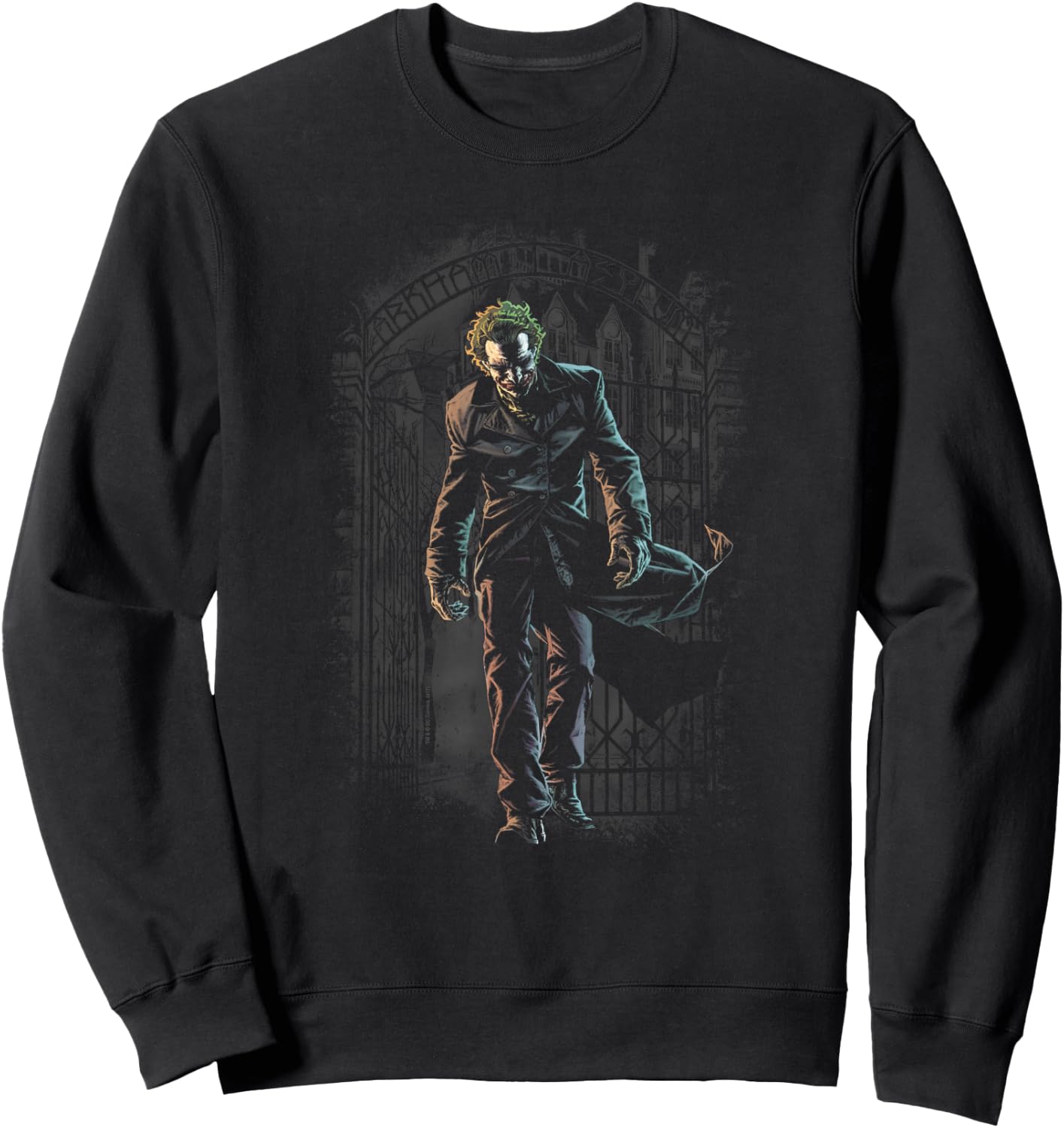 Batman Joker Leaves Arkham Sweatshirt - Sweatshirt | Black