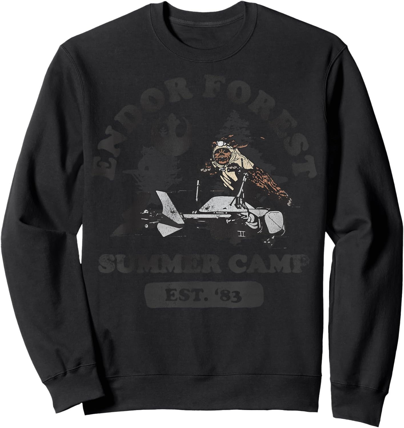 Star Wars Ewok Endor Camp Speeder Vintage Graphic C2 Sweatshirt - Sweatshirt | Black