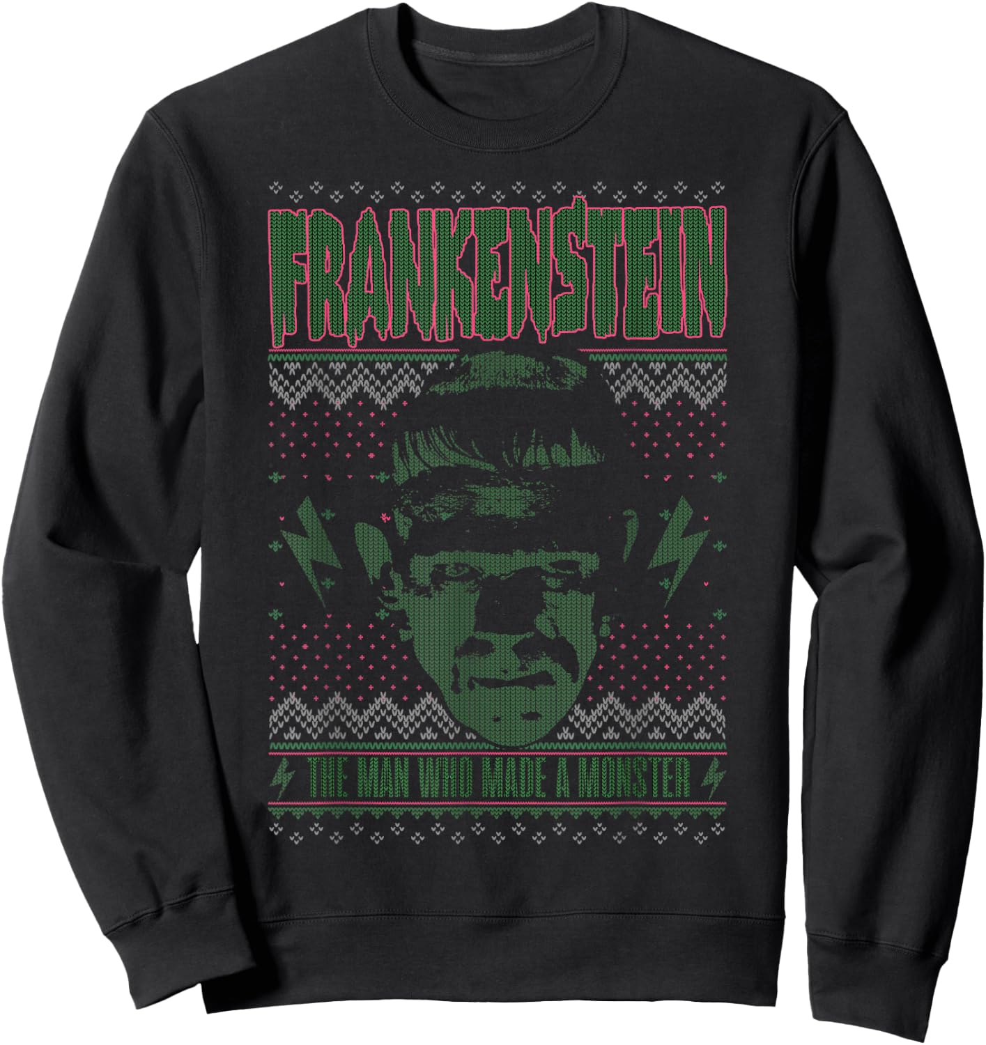 Universal Monsters Christmas Frankenstein Monster Sweatshirt - Sweatshirt | Black