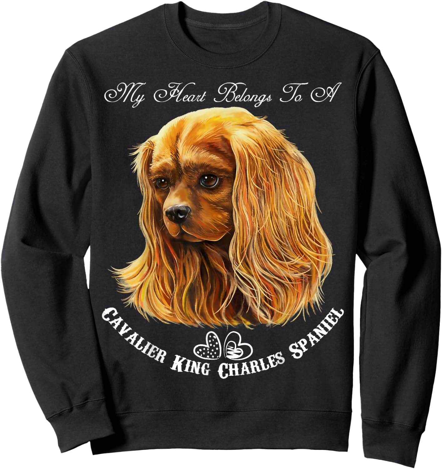 Cavalier King Charles Spaniel Ruby Sweatshirt - Sweatshirt | Black