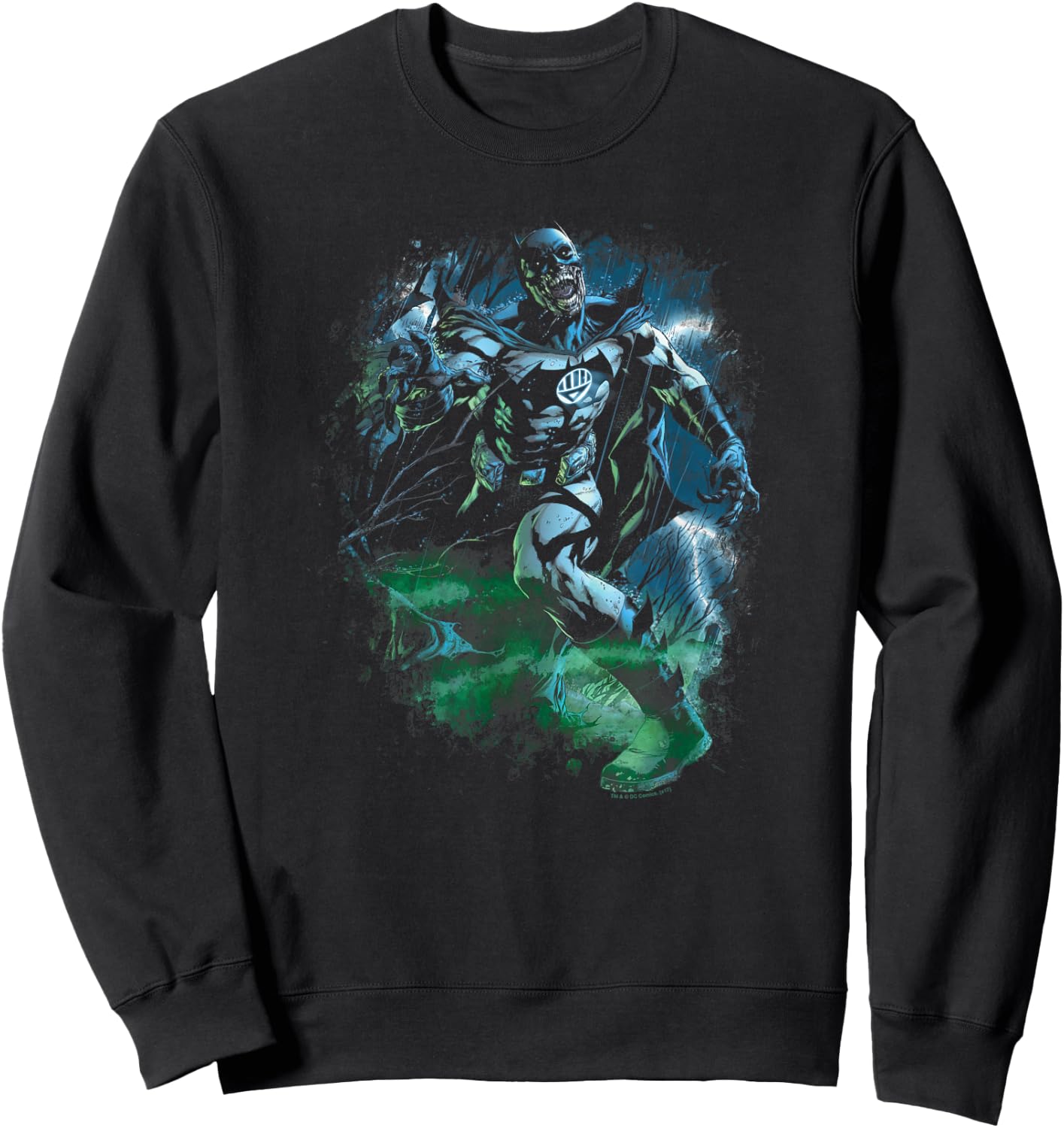 Green Lantern Black Lantern Batman Sweatshirt - Sweatshirt | Black
