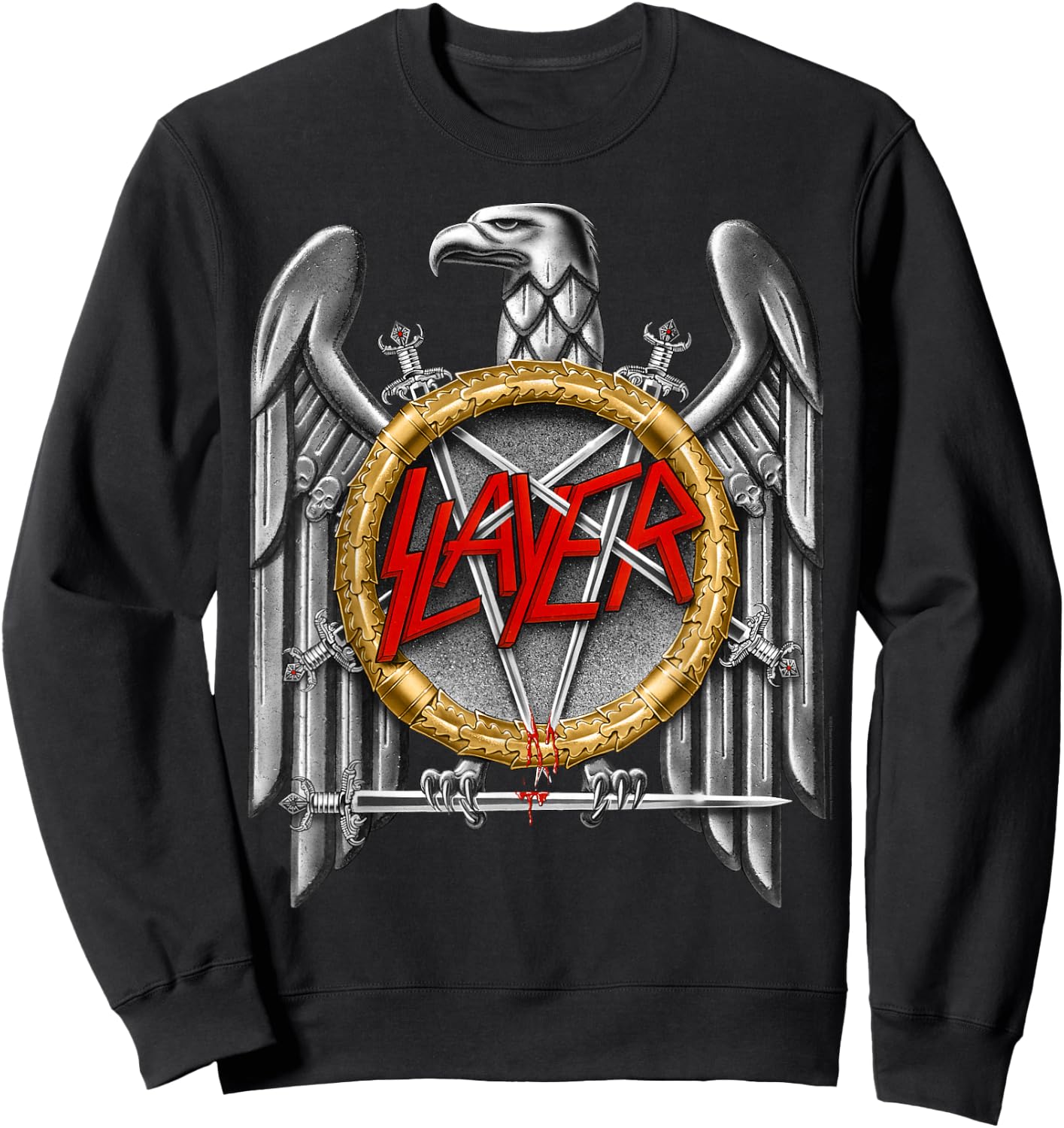 Slayer - Silver Eagle Sweatshirt - Sweatshirt | Black