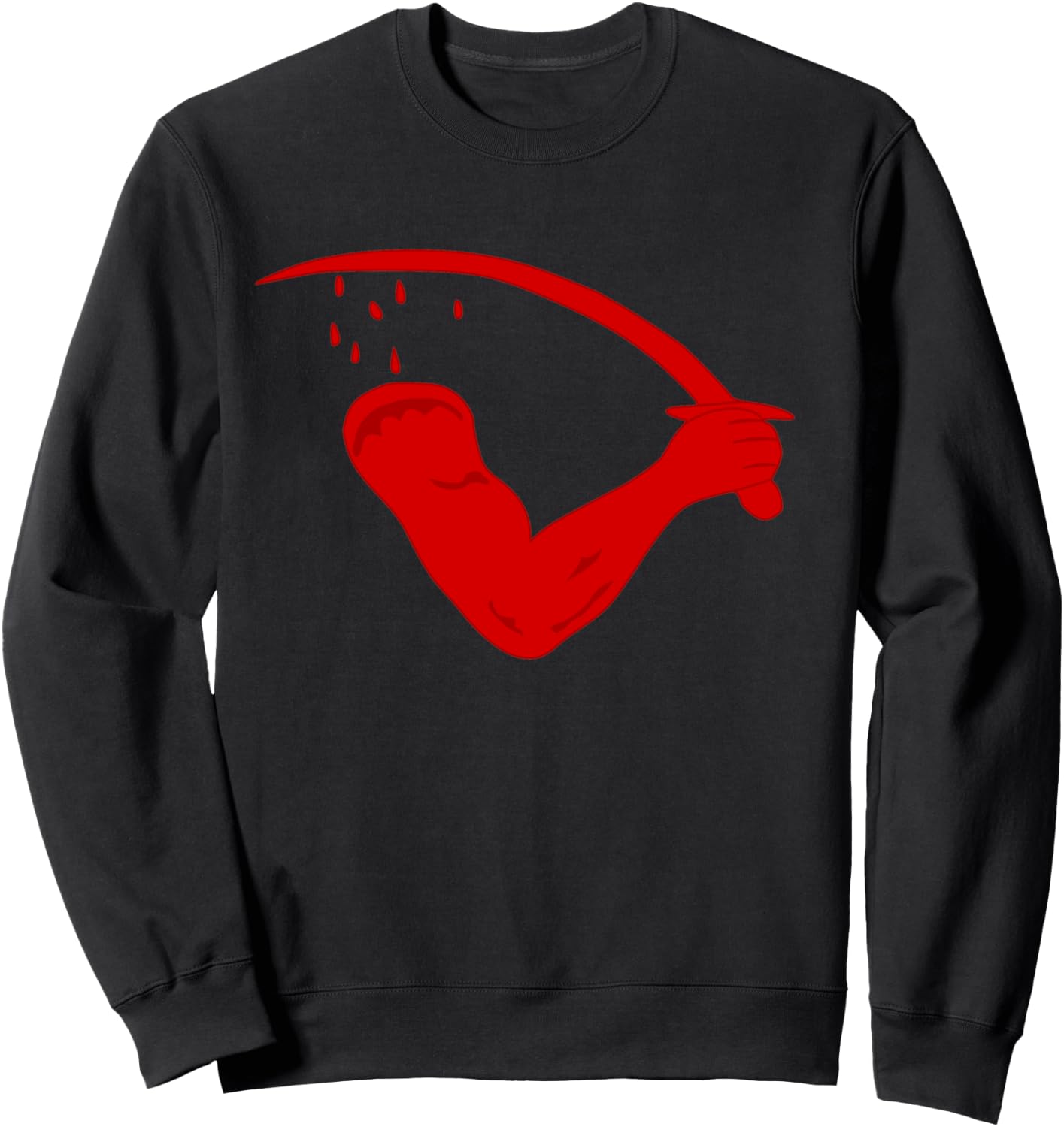 Dimmit's Goliad Texas Bloody Arm Flag Sweatshirt - Sweatshirt | Black