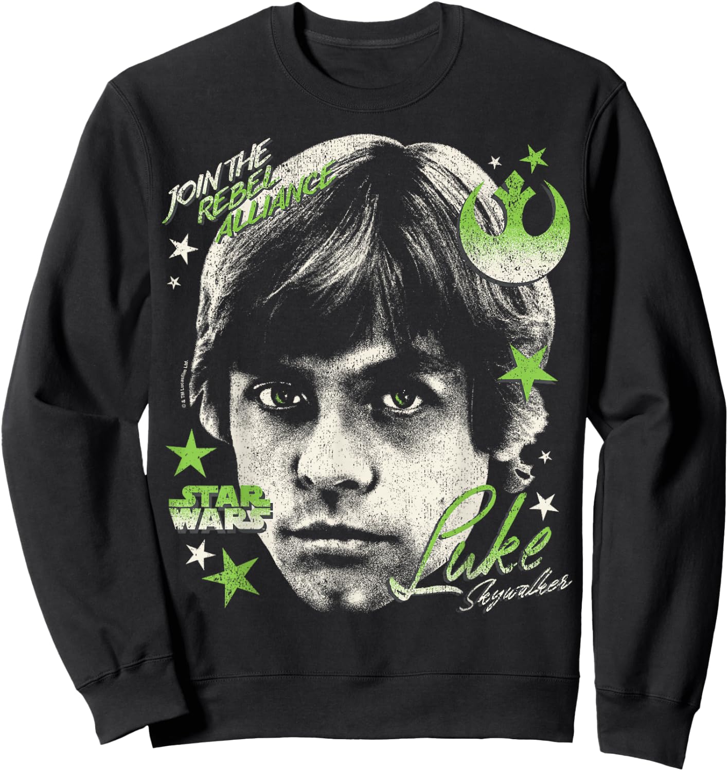 Star Wars - Luke Skywalker Portrait Sweatshirt - Sweatshirt | Black