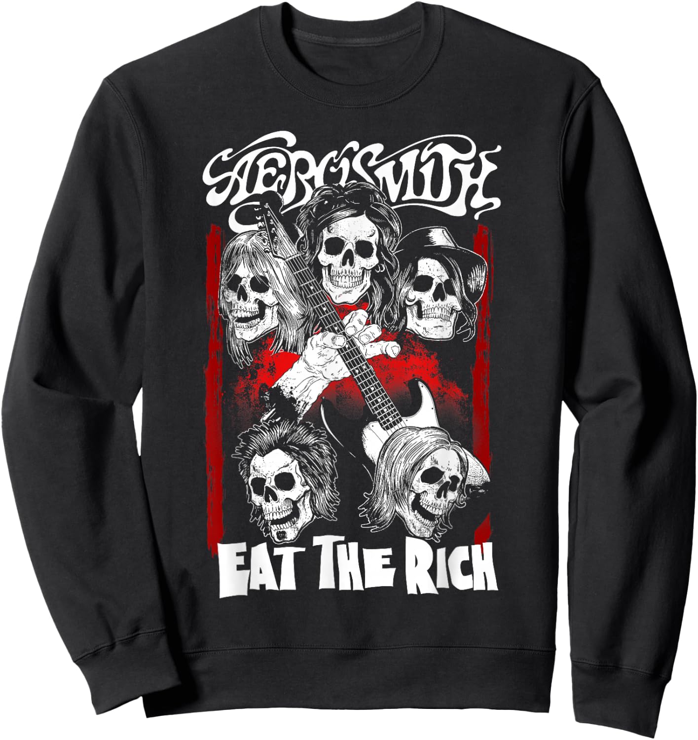 Aerosmith - Eat the Rich Sweatshirt - Sweatshirt | Black