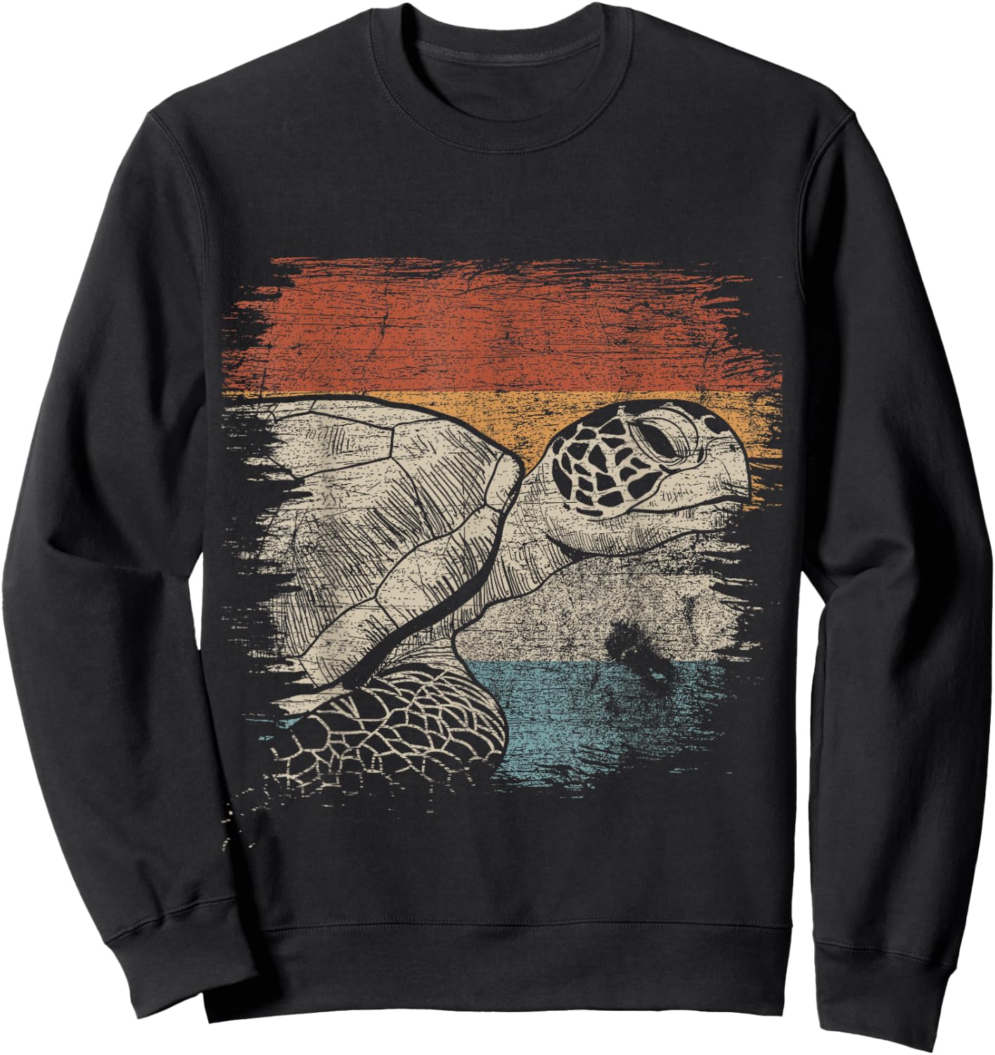 Retro Turtle Sweatshirt - Sweatshirt | Black
