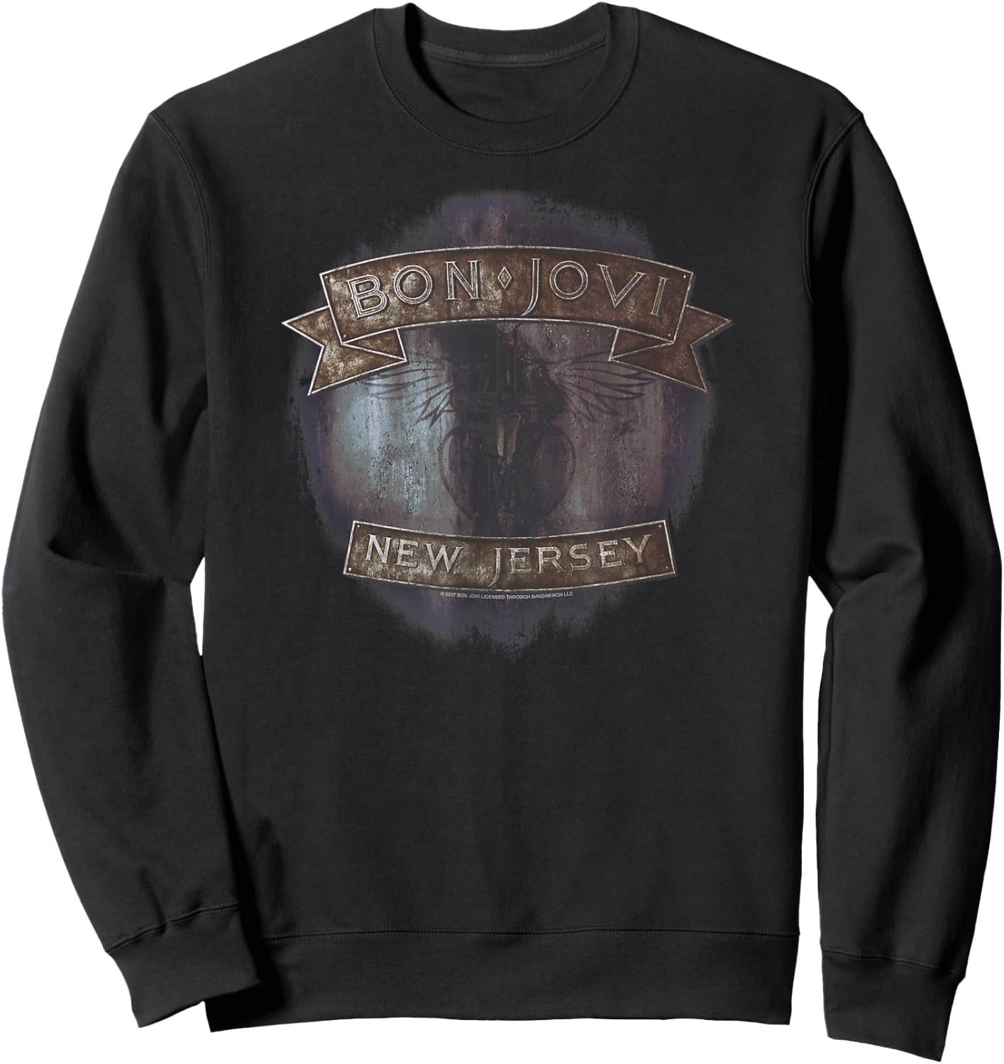 Bon Jovi New Jersey Sweatshirt - Sweatshirt | Black