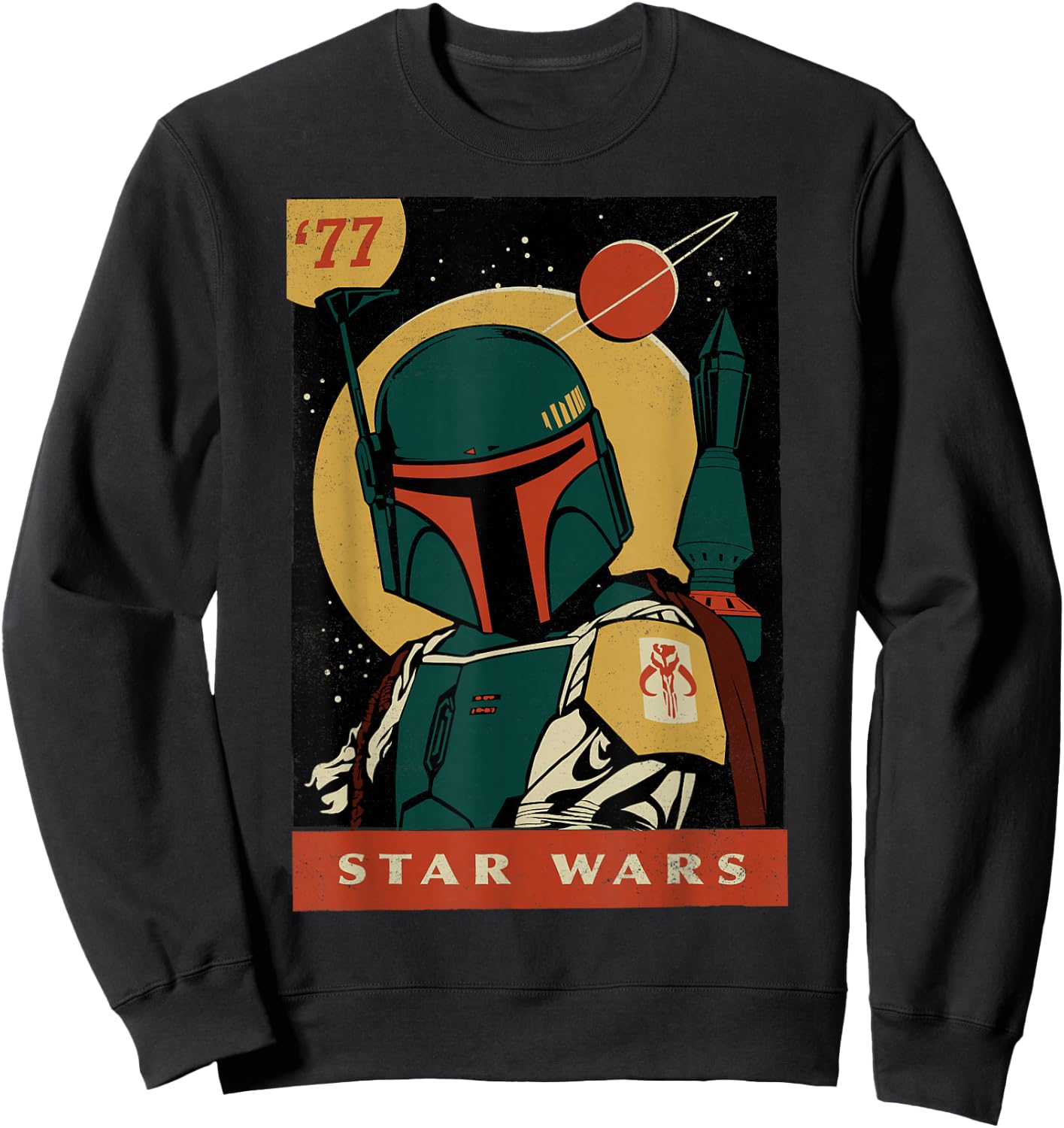 Star Wars Boba Fett Retro Comic Cover Sweatshirt - Sweatshirt | Black