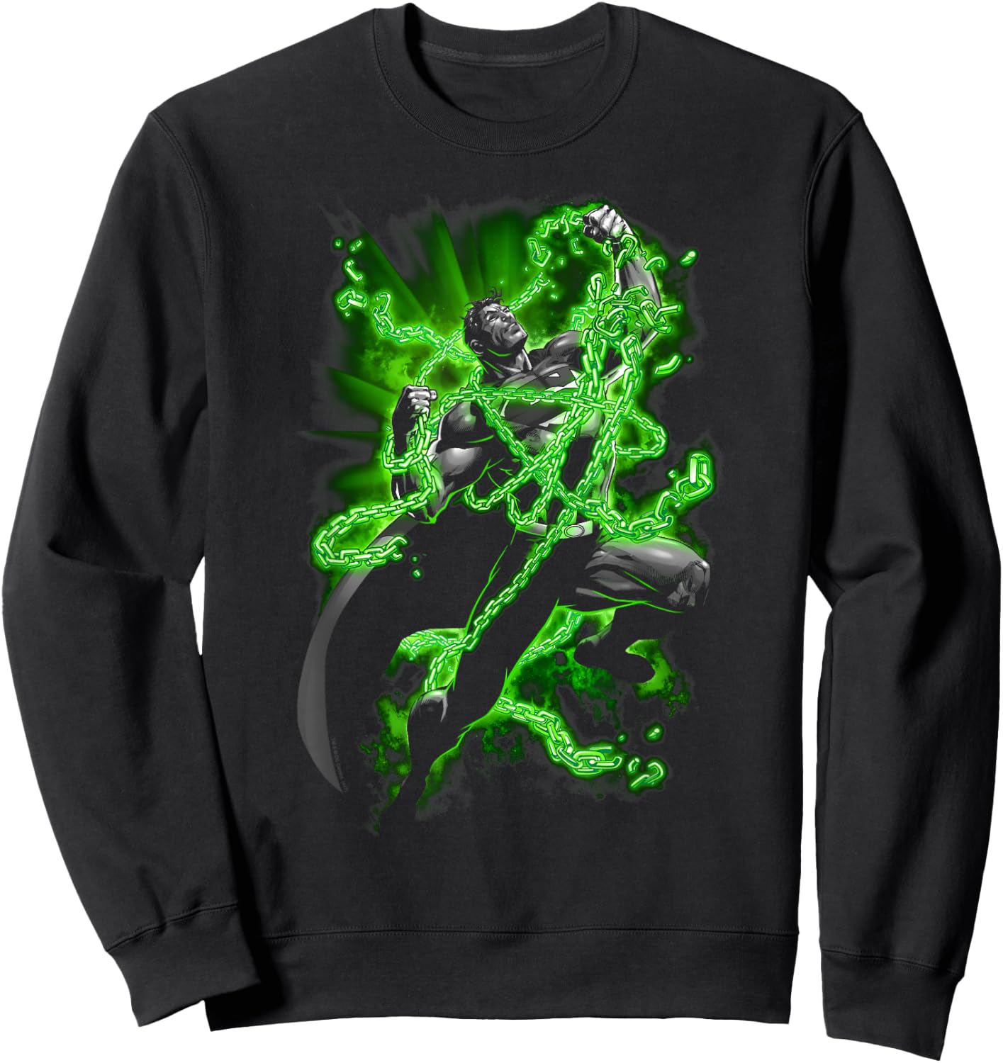 Superman Kryptonite Chains Sweatshirt - Sweatshirt | Black