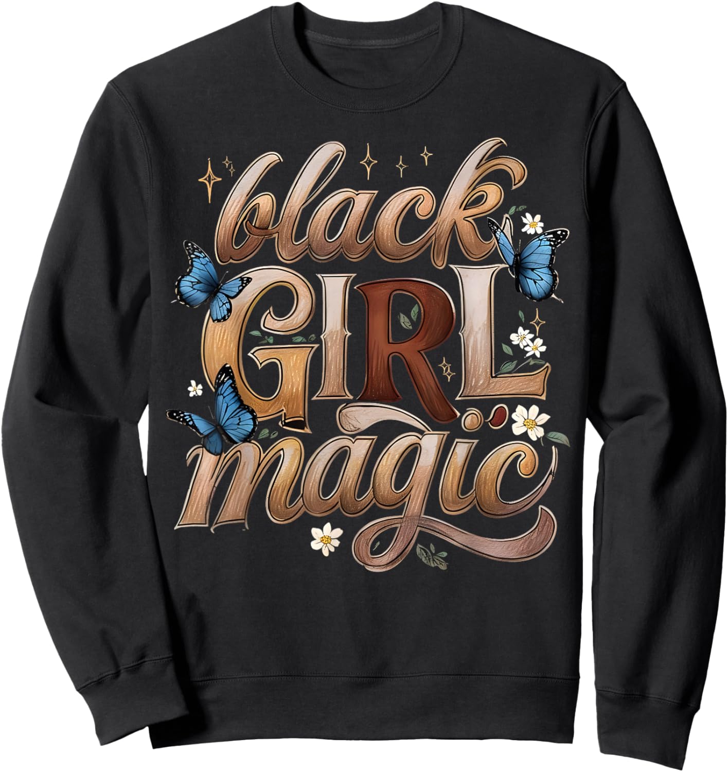 Black History Month Gift Ideas Apparel Co. H.UNiCR Black Girl Magic Melanin Black Women Sweatshirt - Sweatshirt | Black