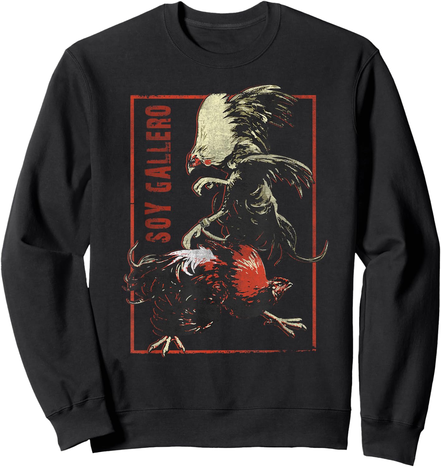 Vintage Cockfighting Shirt Soy Gallero Sweatshirt - Sweatshirt | Black