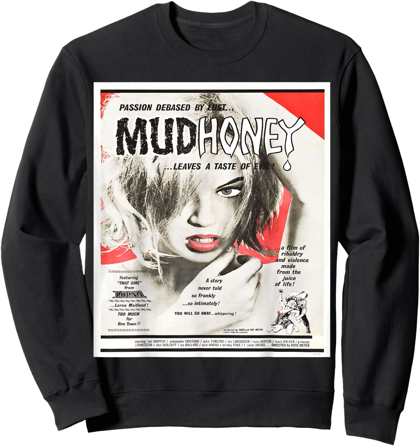 Vintage Images Vintage Poster - Black, Women's, , Short Sleeve, , Small Sweatshirt - Sweatshirt | Black